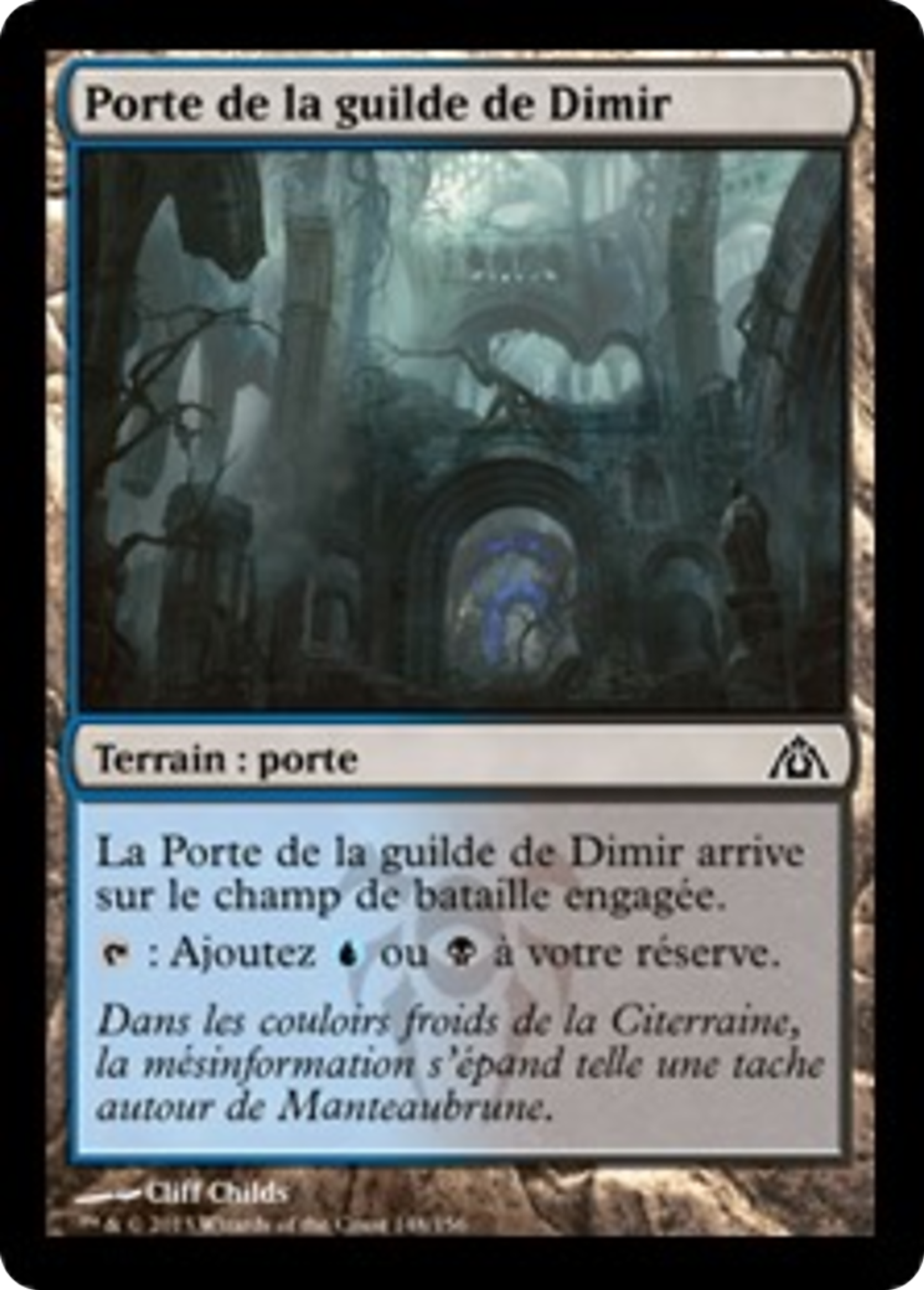 Porte de la guilde de Dimir — Dragon's Maze — Magic: The Gathering