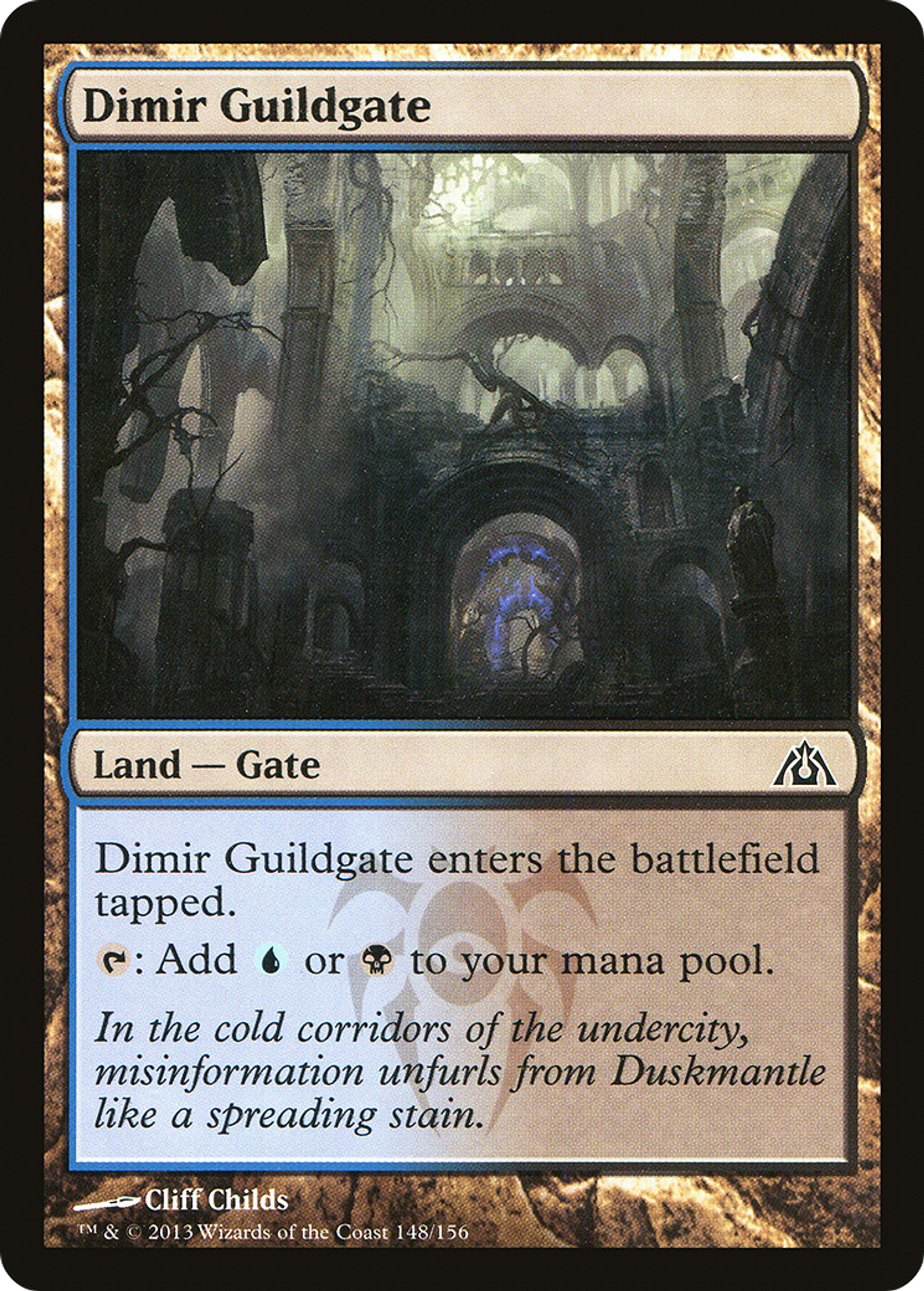 Dimir Guildgate — Dragon's Maze — Magic: The Gathering