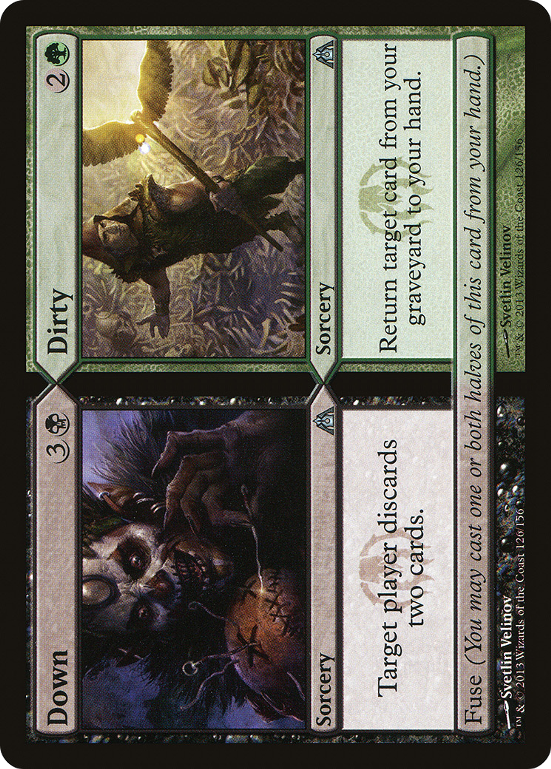 Down // Dirty — Dragon's Maze — Magic: The Gathering