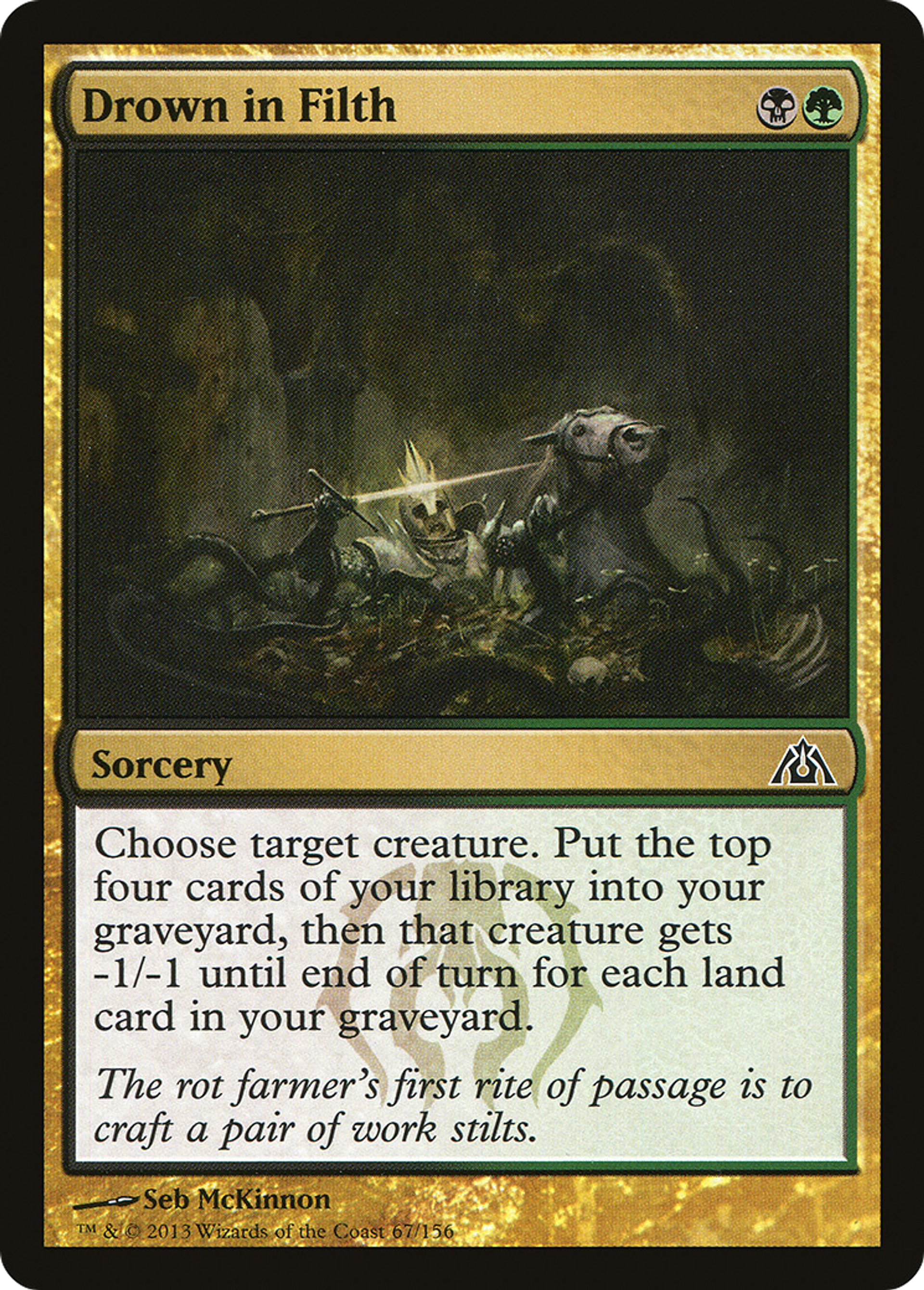 Drown in Filth — Dragon's Maze — Magic: The Gathering