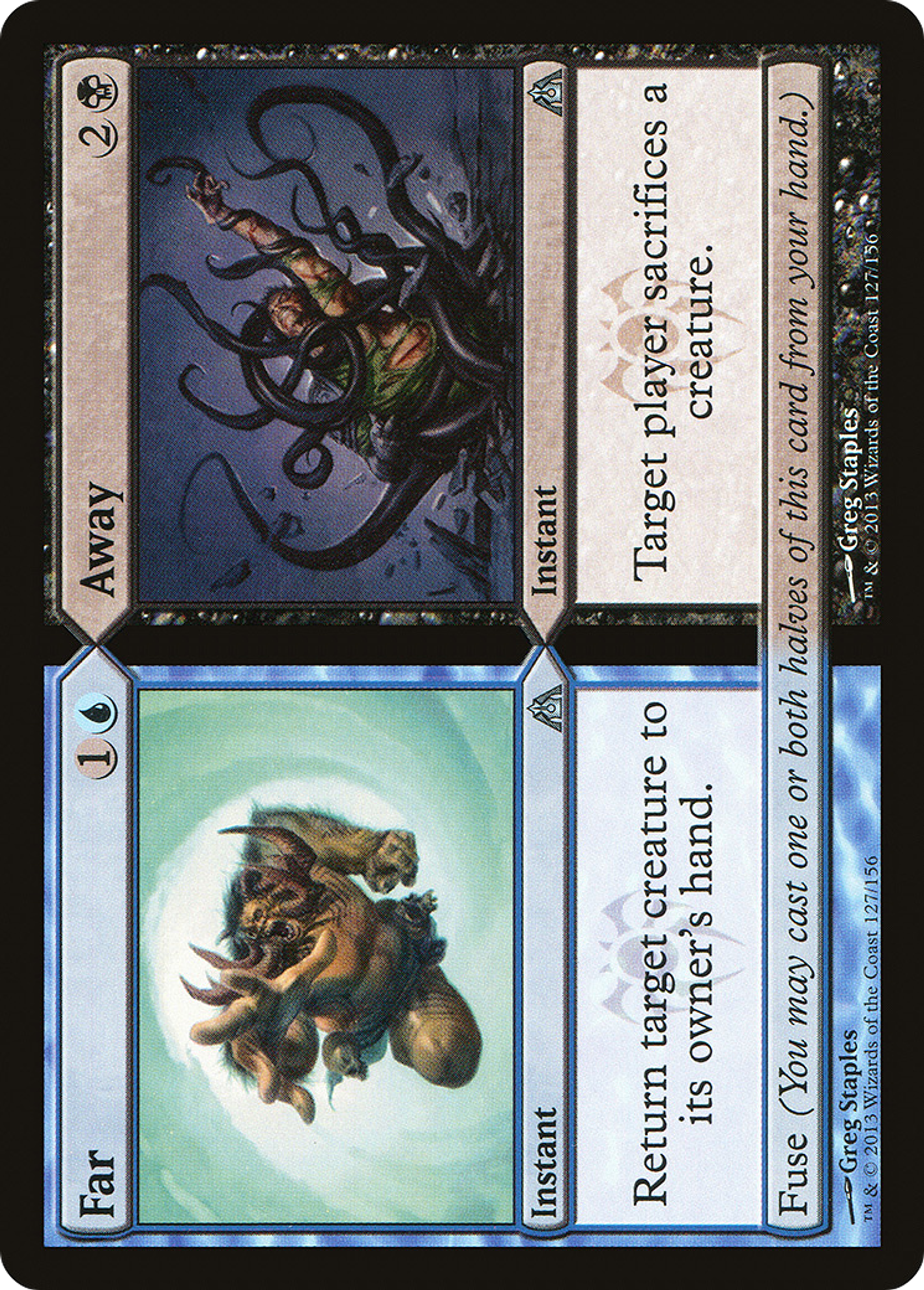 Far // Away — Dragon's Maze — Magic: The Gathering