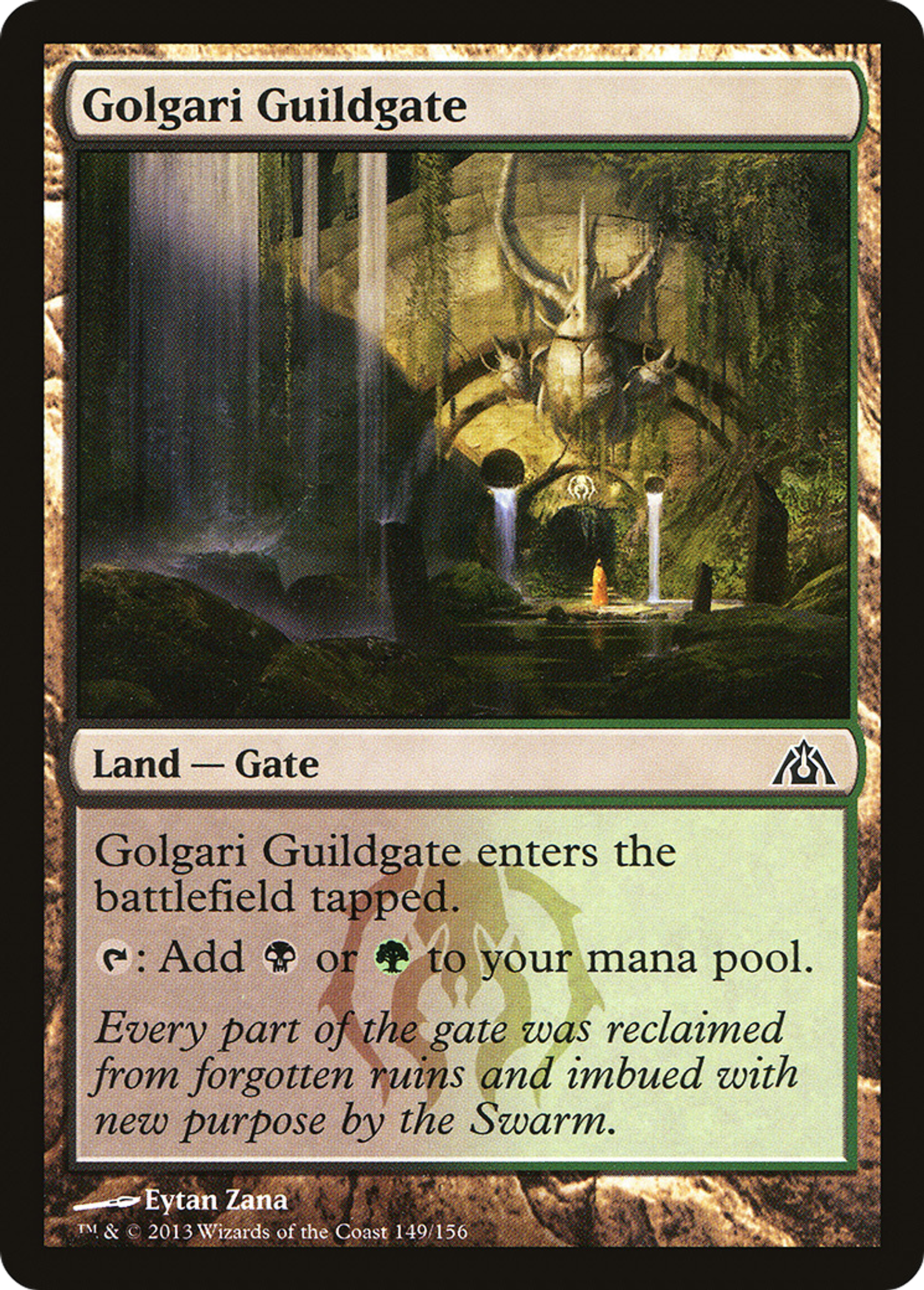 Golgari Guildgate — Dragon's Maze — Magic: The Gathering