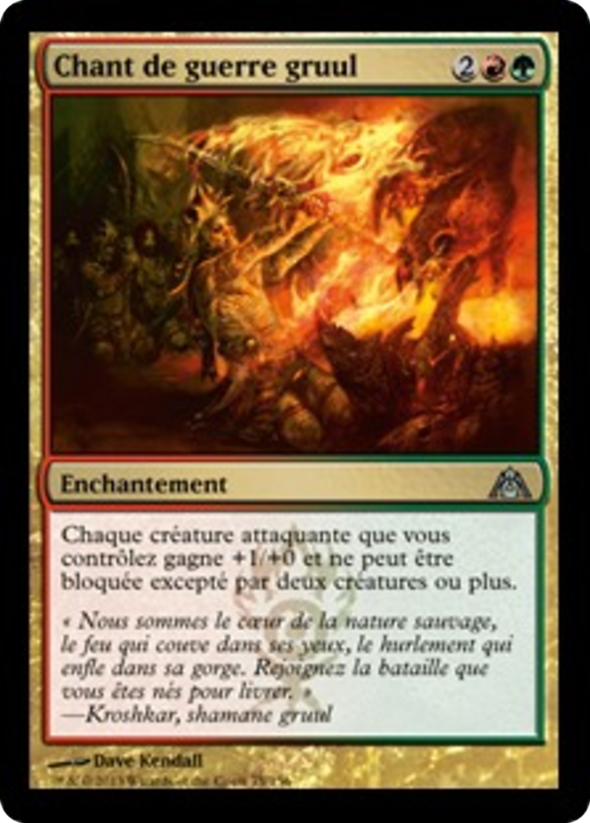 Chant de guerre gruul — Dragon's Maze — Magic: The Gathering