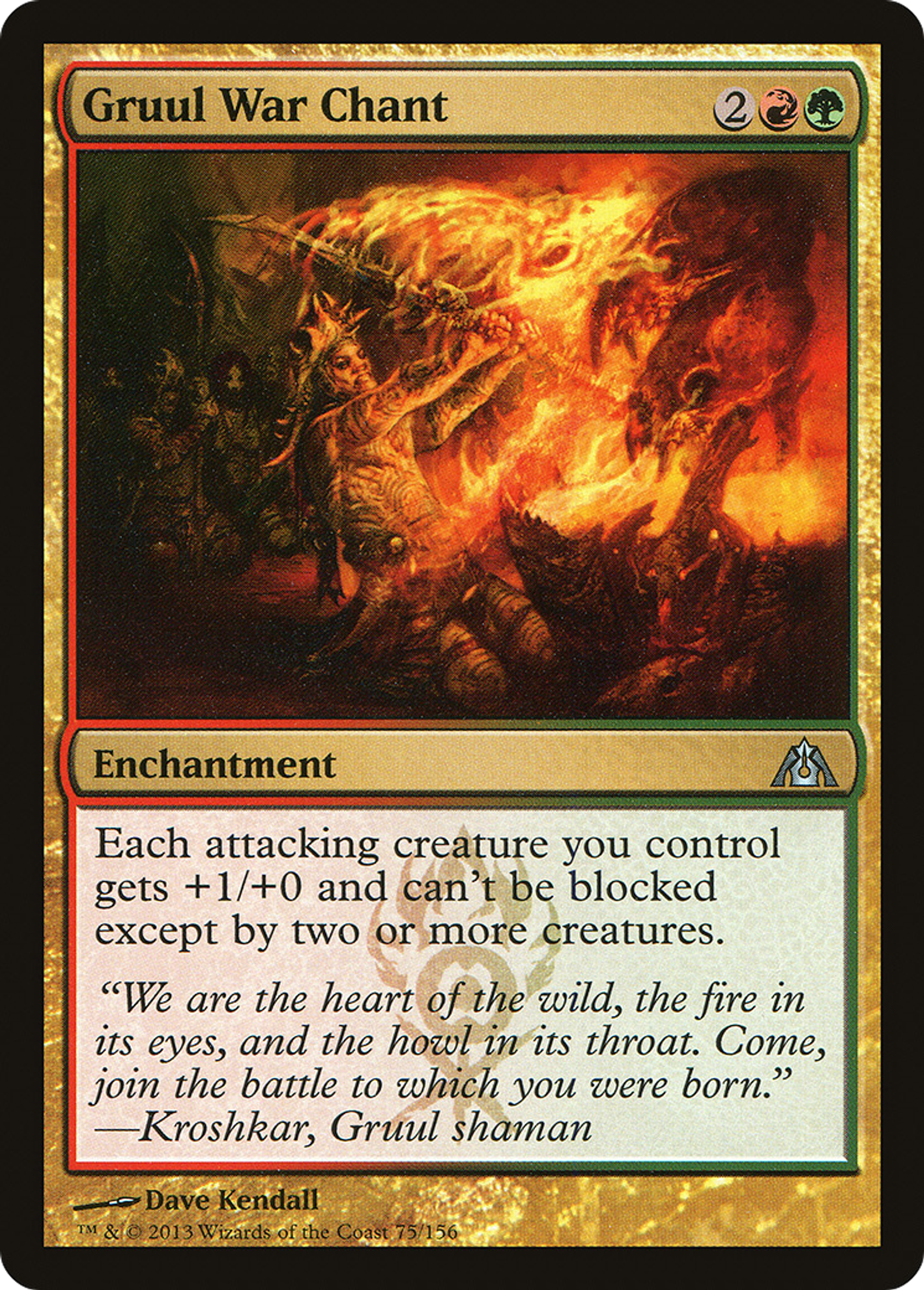 Gruul War Chant — Dragon's Maze — Magic: The Gathering