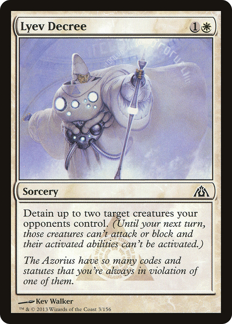 Lyev Decree — Dragon's Maze — Magic: The Gathering