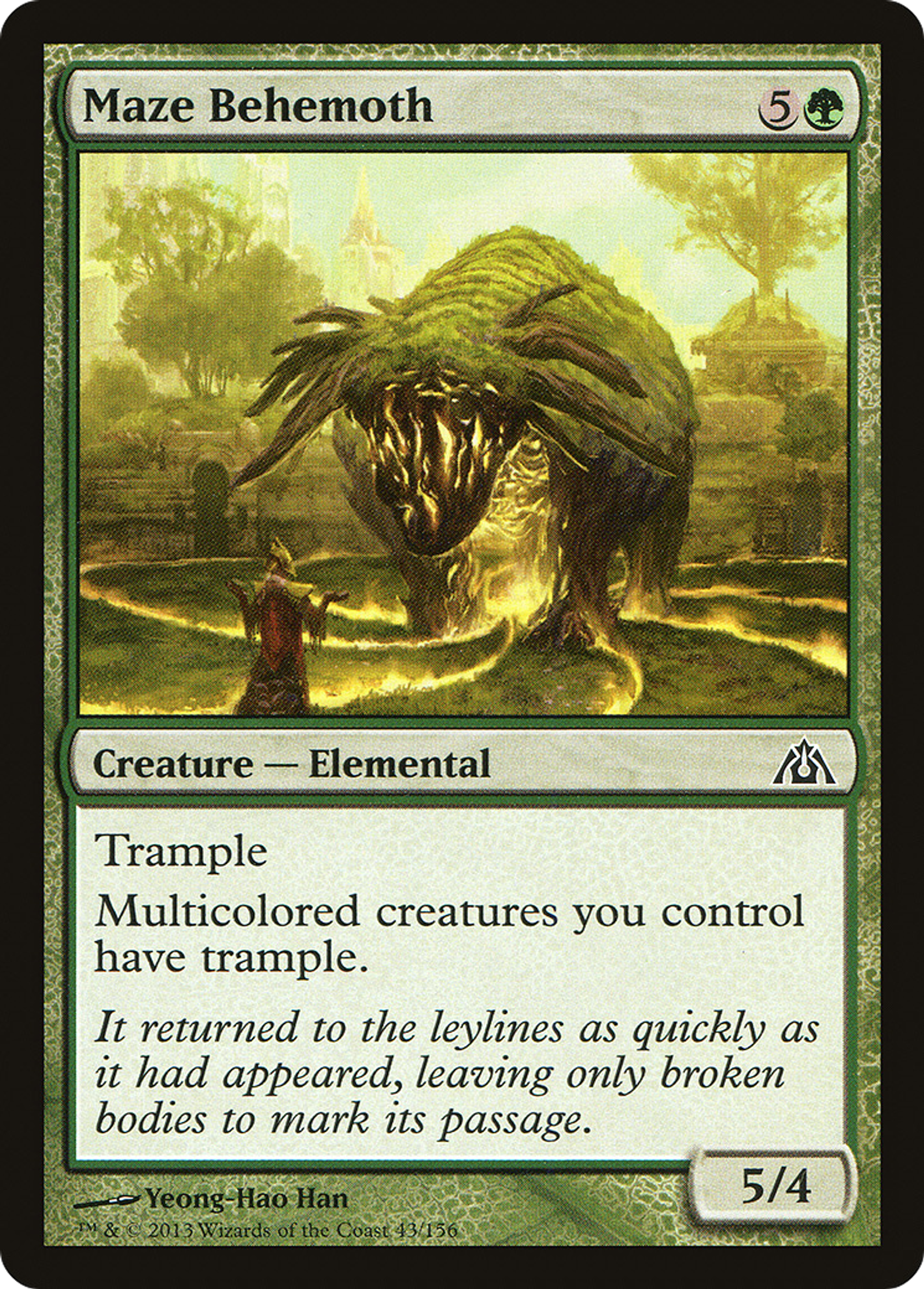 Maze Behemoth — Dragon's Maze — Magic: The Gathering