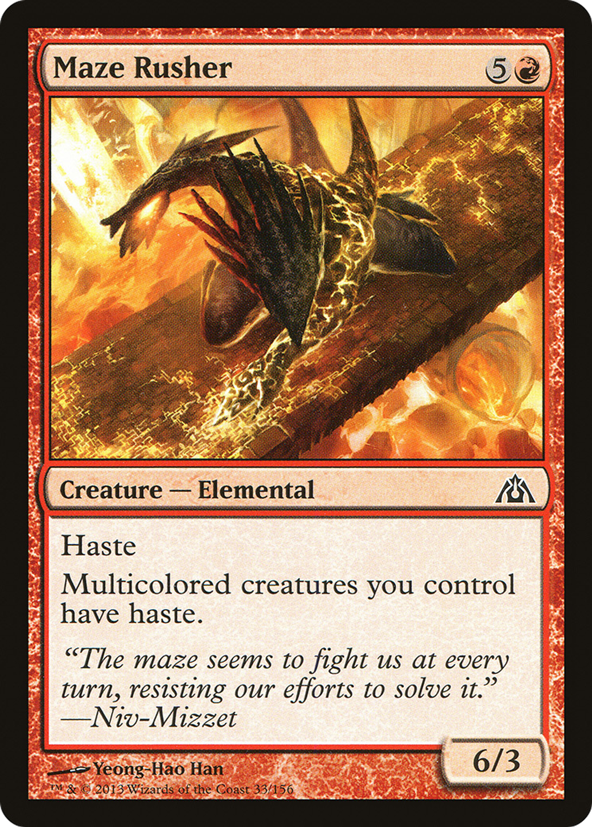 Maze Rusher — Dragon's Maze — Magic: The Gathering