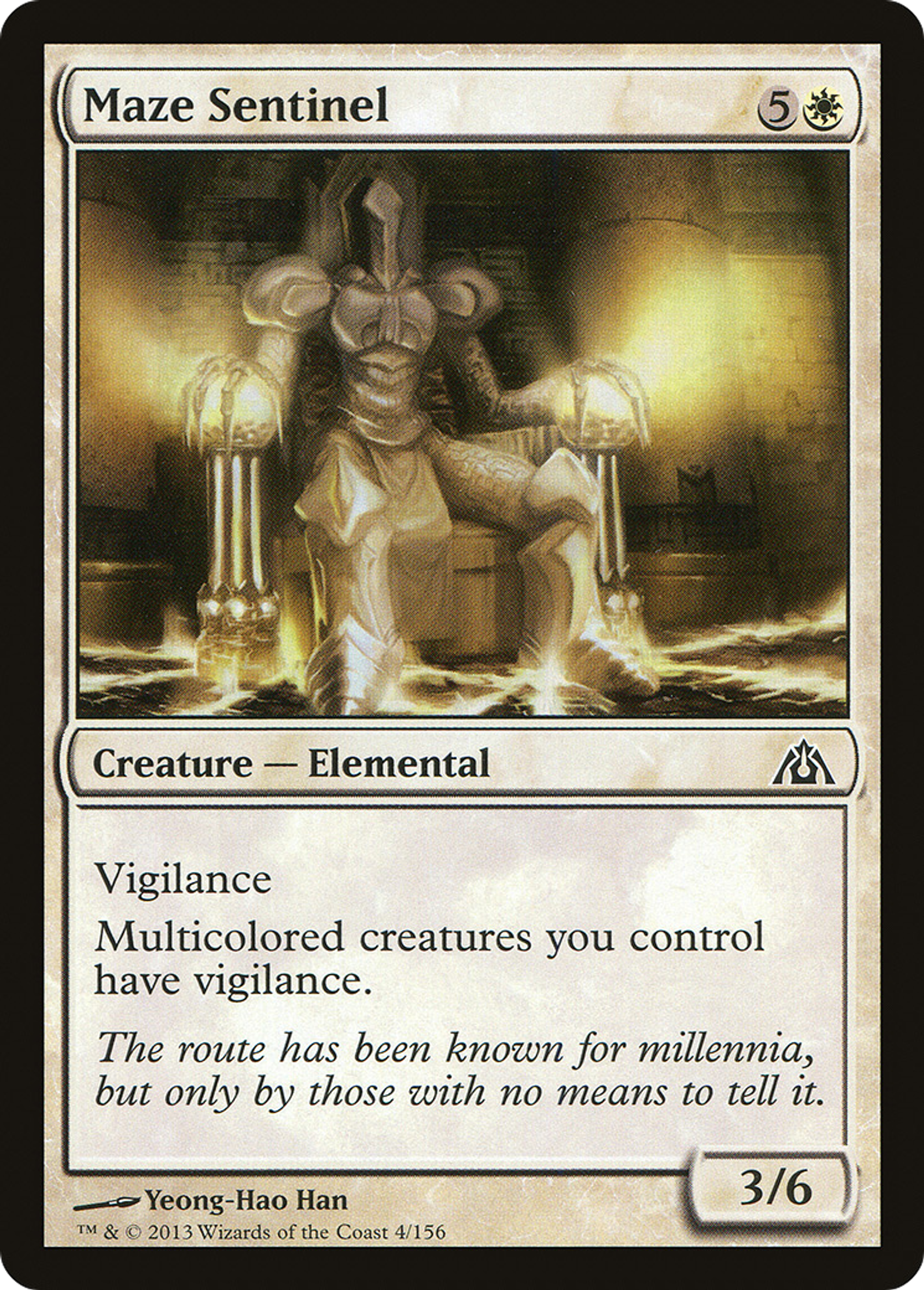 Maze Sentinel — Dragon's Maze — Magic: The Gathering