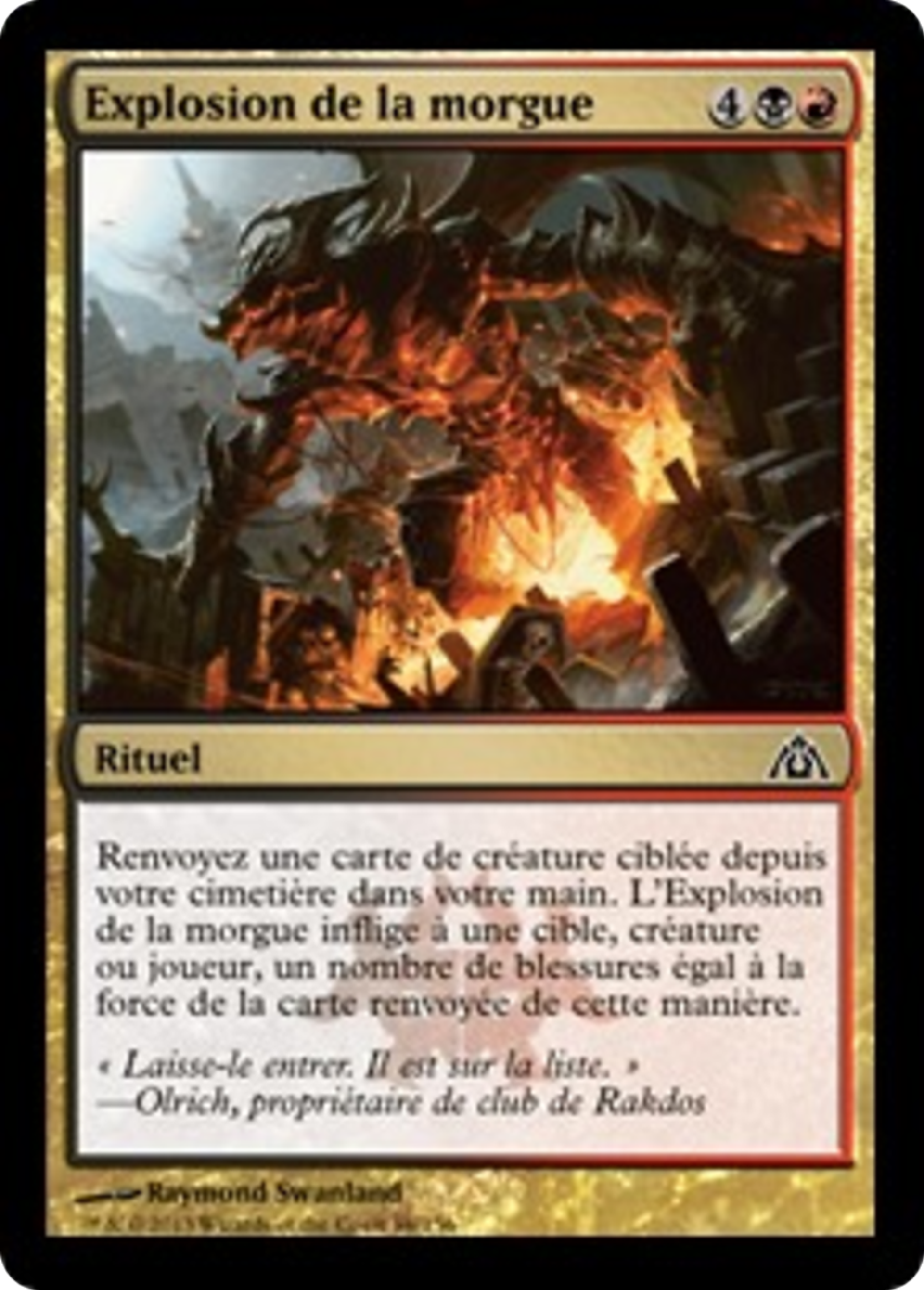Explosion de la morgue — Dragon's Maze — Magic: The Gathering