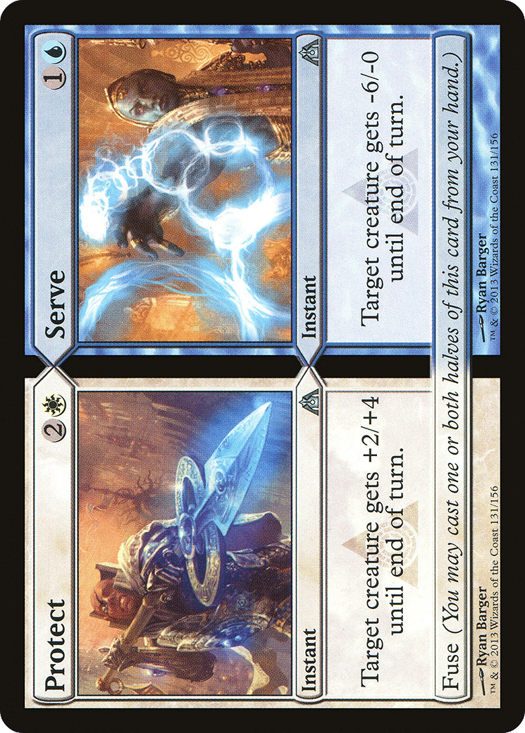 Protect // Serve — Dragon's Maze — Magic: The Gathering