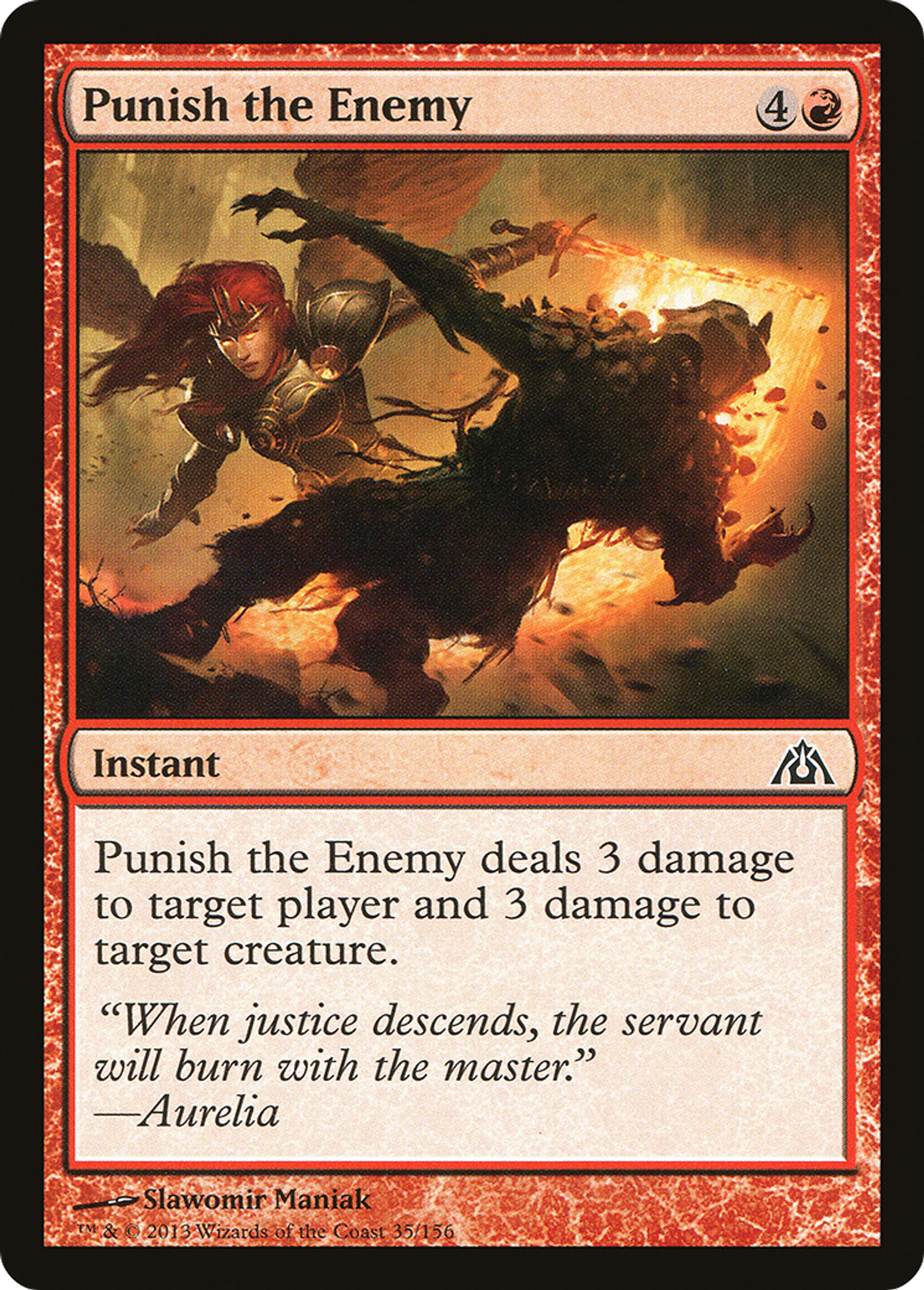 Punir l'ennemi — Dragon's Maze — Magic: The Gathering