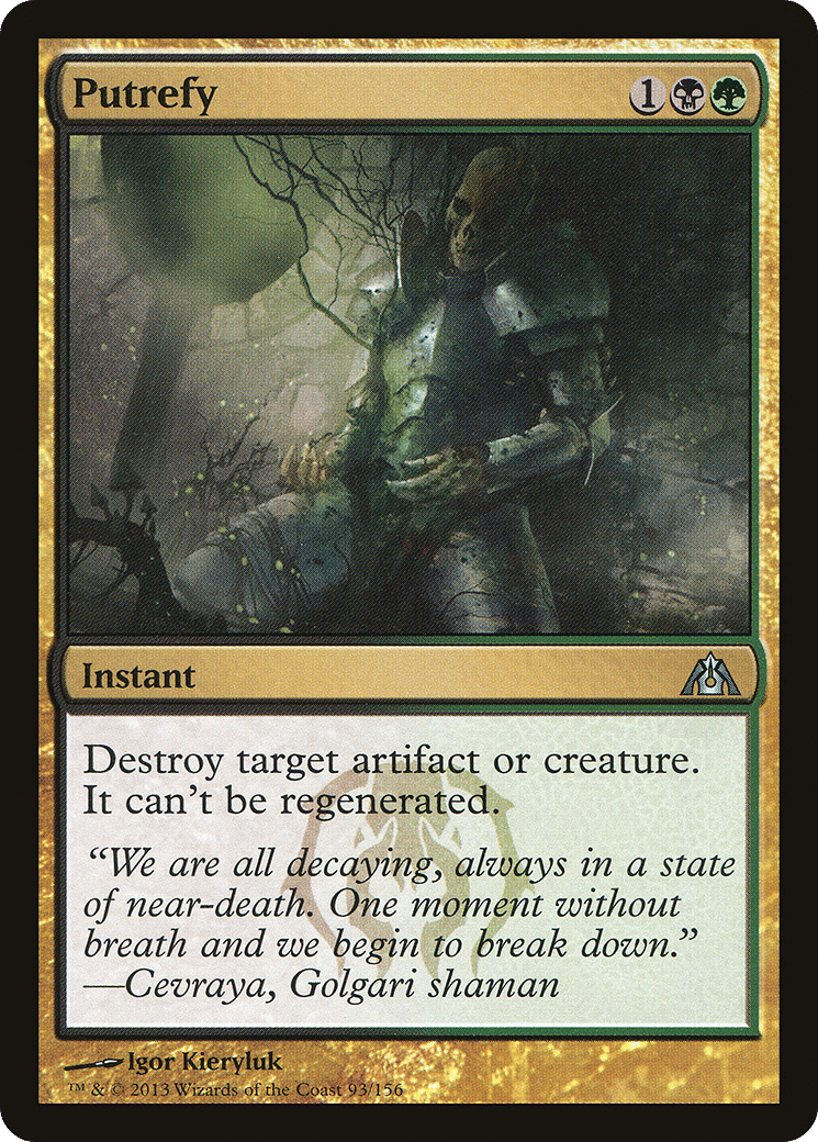 Putrefy — Dragon's Maze — Magic: The Gathering