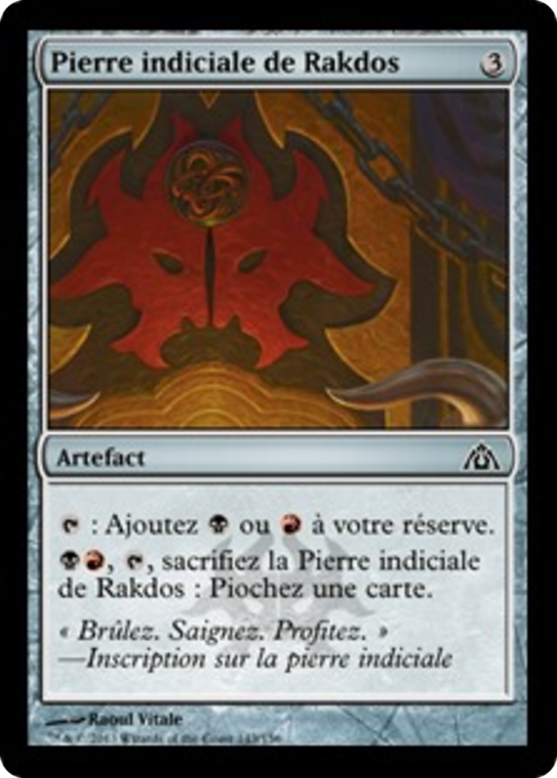 Pierre indiciale de Rakdos — Dragon's Maze — Magic: The Gathering