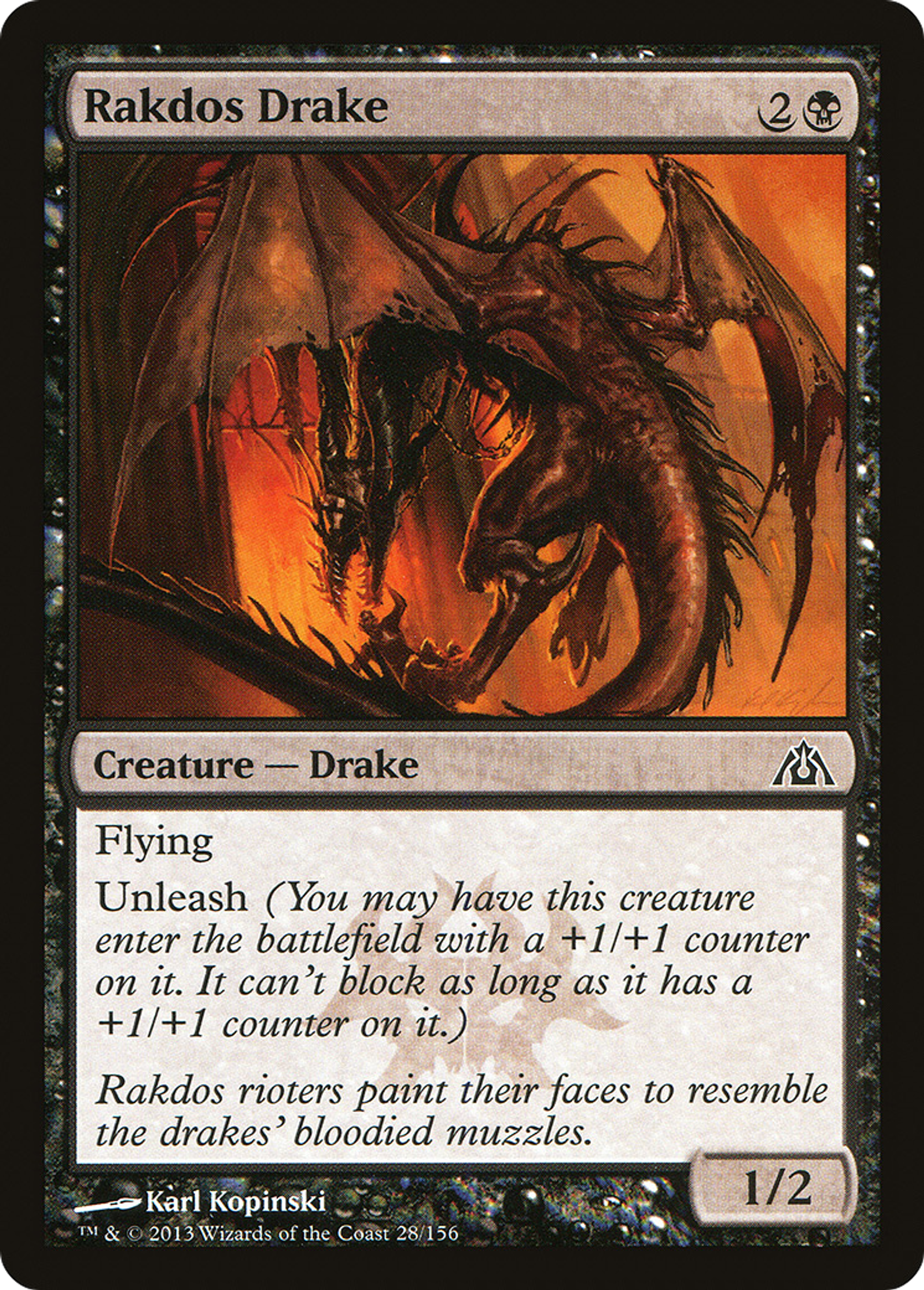 Rakdos Drake — Dragon's Maze — Magic: The Gathering