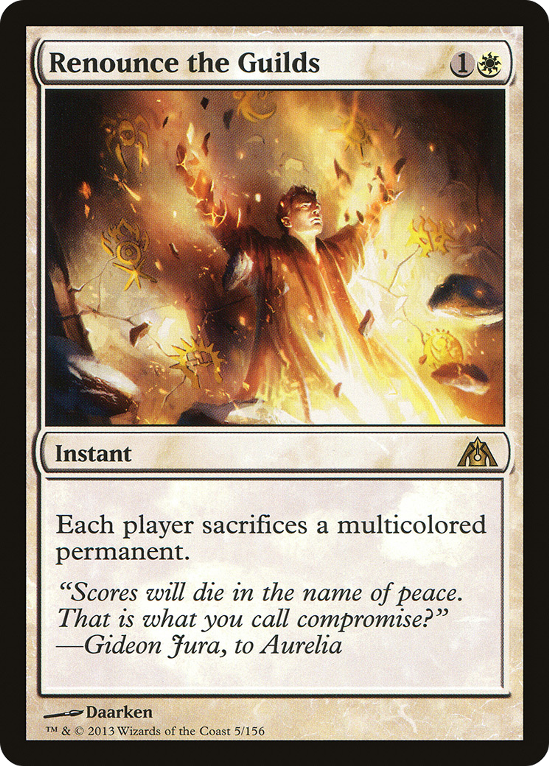 Renounce the Guilds — Dragon's Maze — Magic: The Gathering