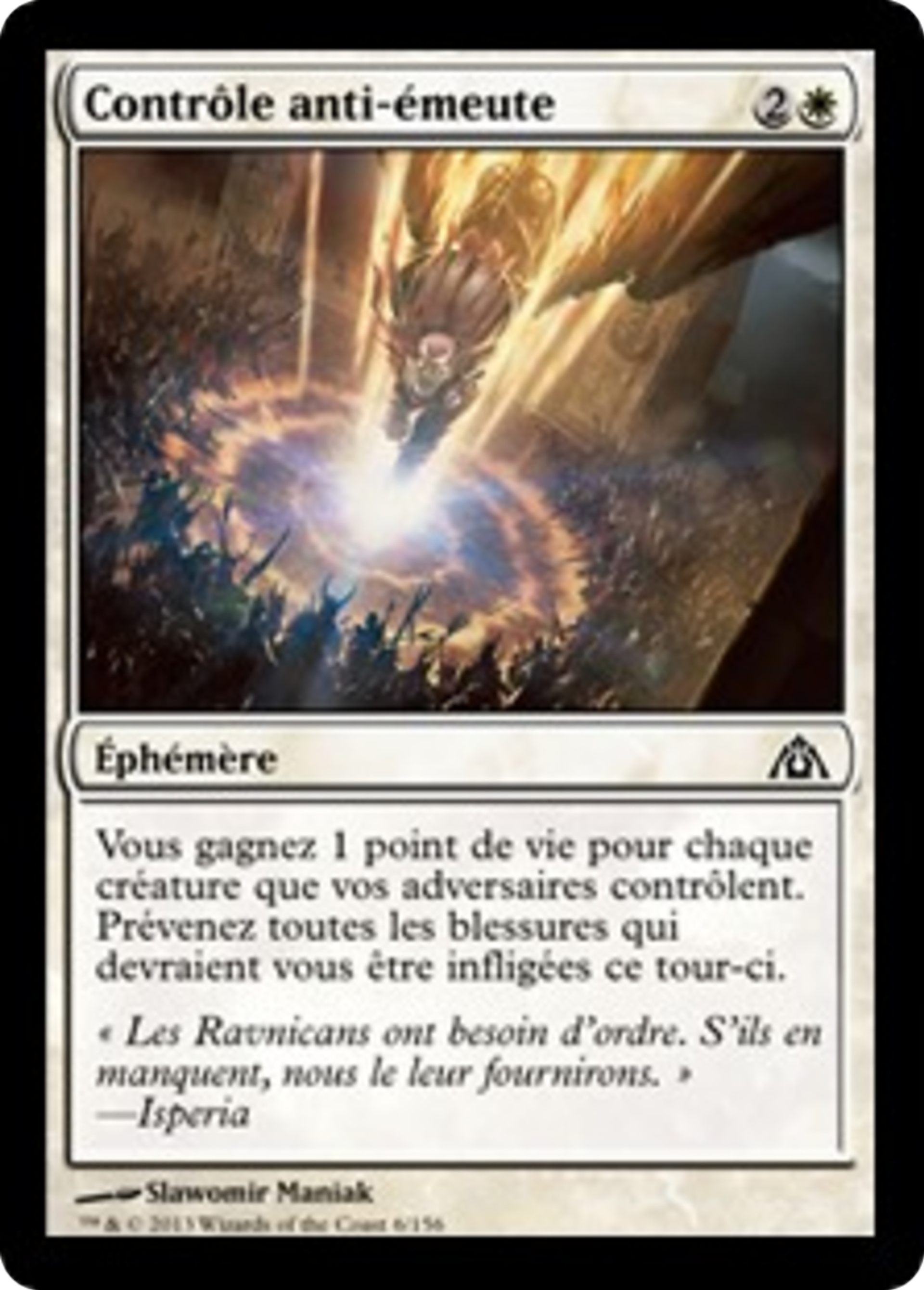 Contrôle anti-émeute — Dragon's Maze — Magic: The Gathering