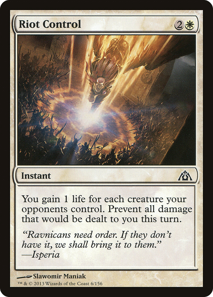 Riot Control — Dragon's Maze — Magic: The Gathering
