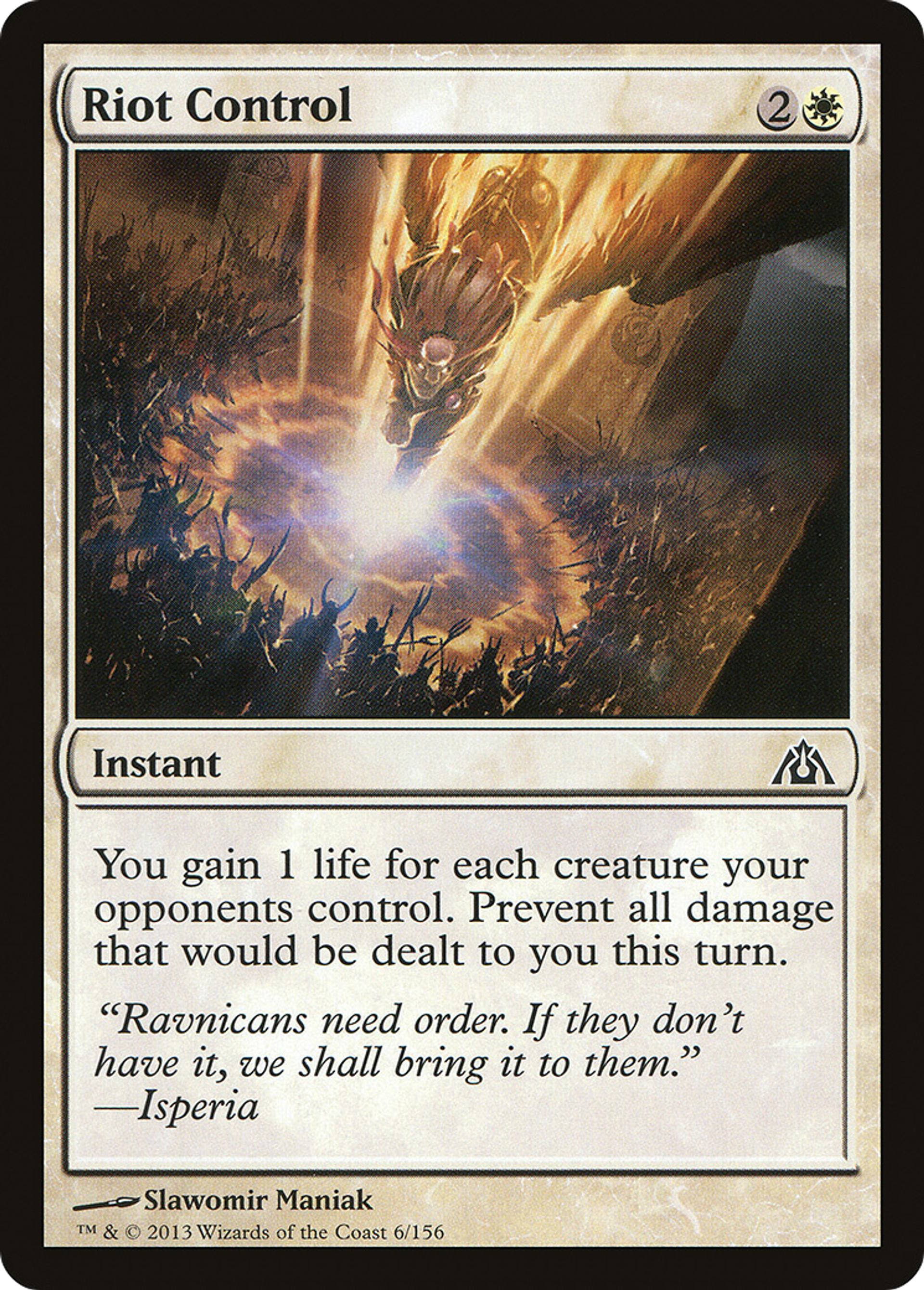 Riot Control — Dragon's Maze — Magic: The Gathering
