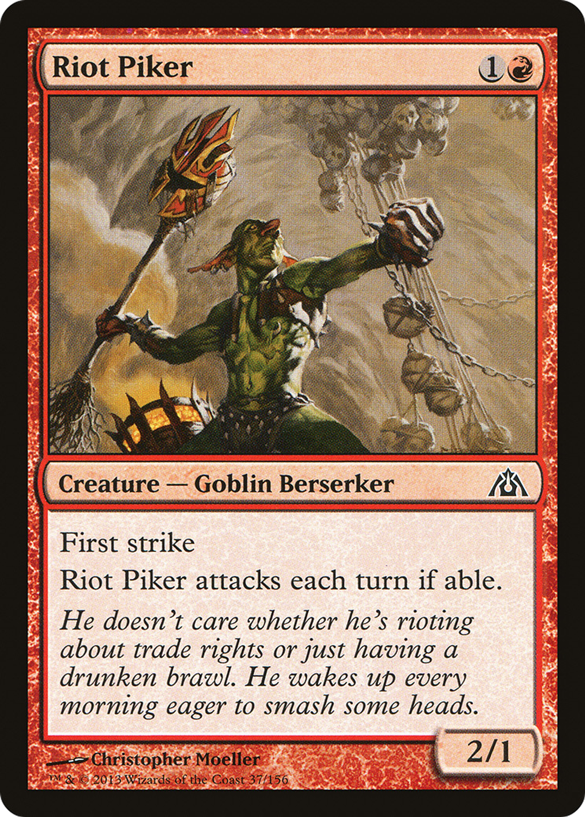 Piquier d'émeute — Dragon's Maze — Magic: The Gathering