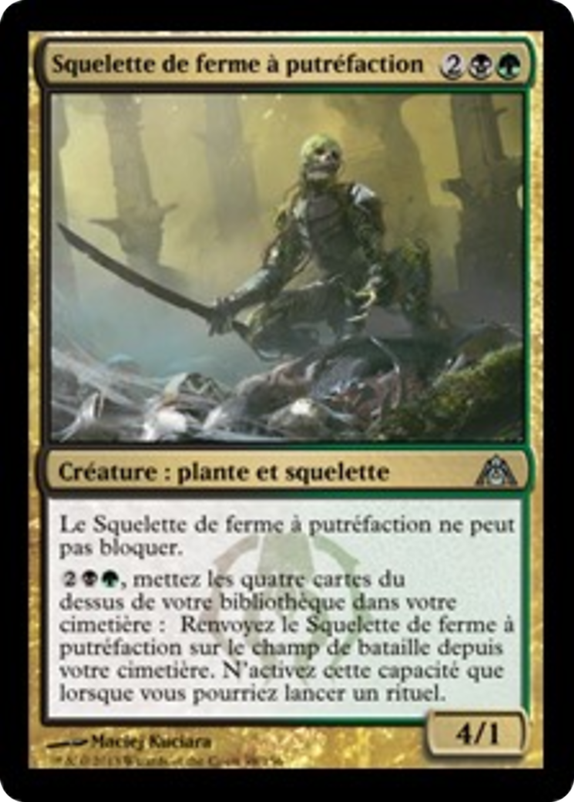 Squelette de ferme à putréfaction — Dragon's Maze — Magic: The Gathering