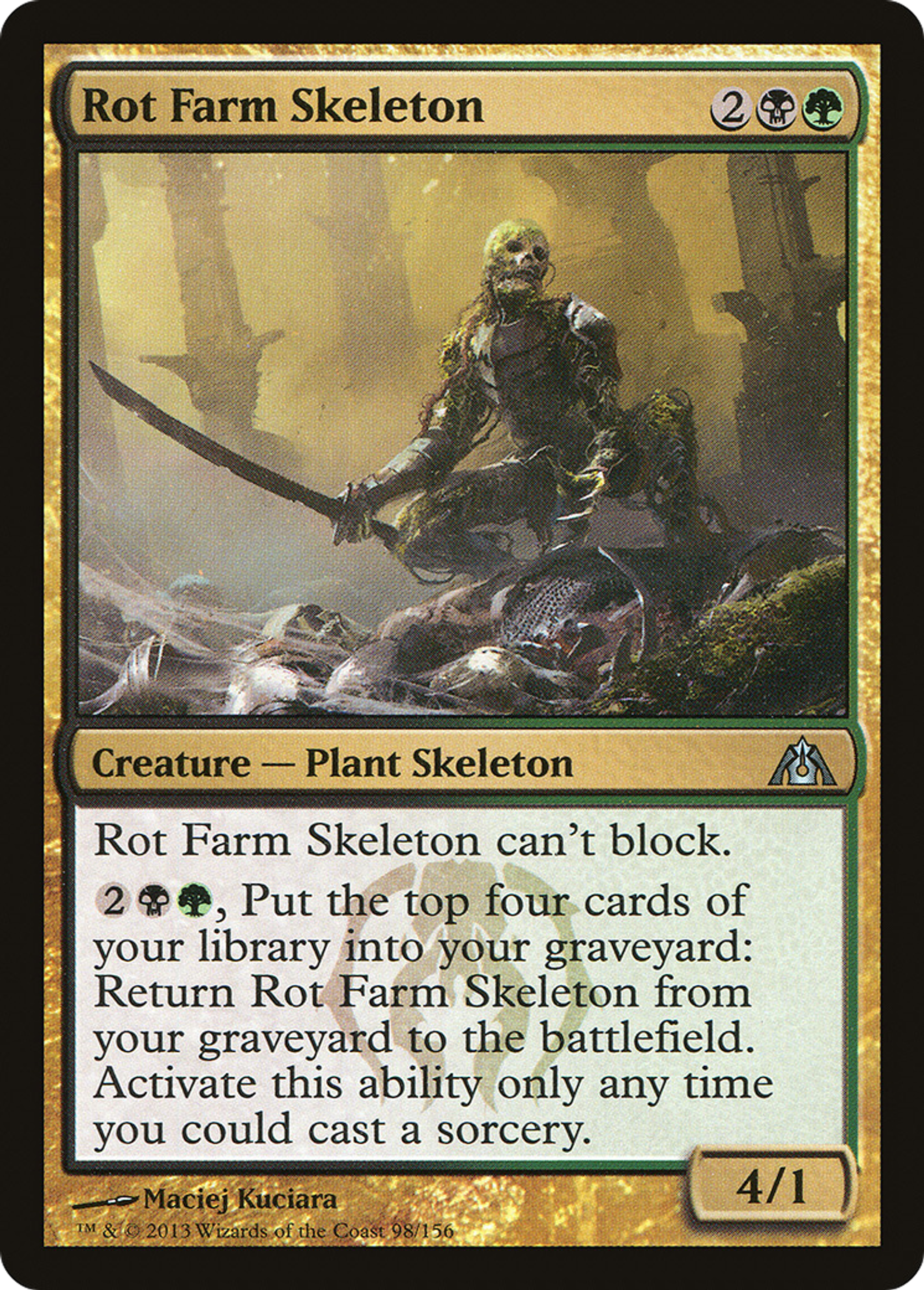 Rot Farm Skeleton — Dragon's Maze — Magic: The Gathering