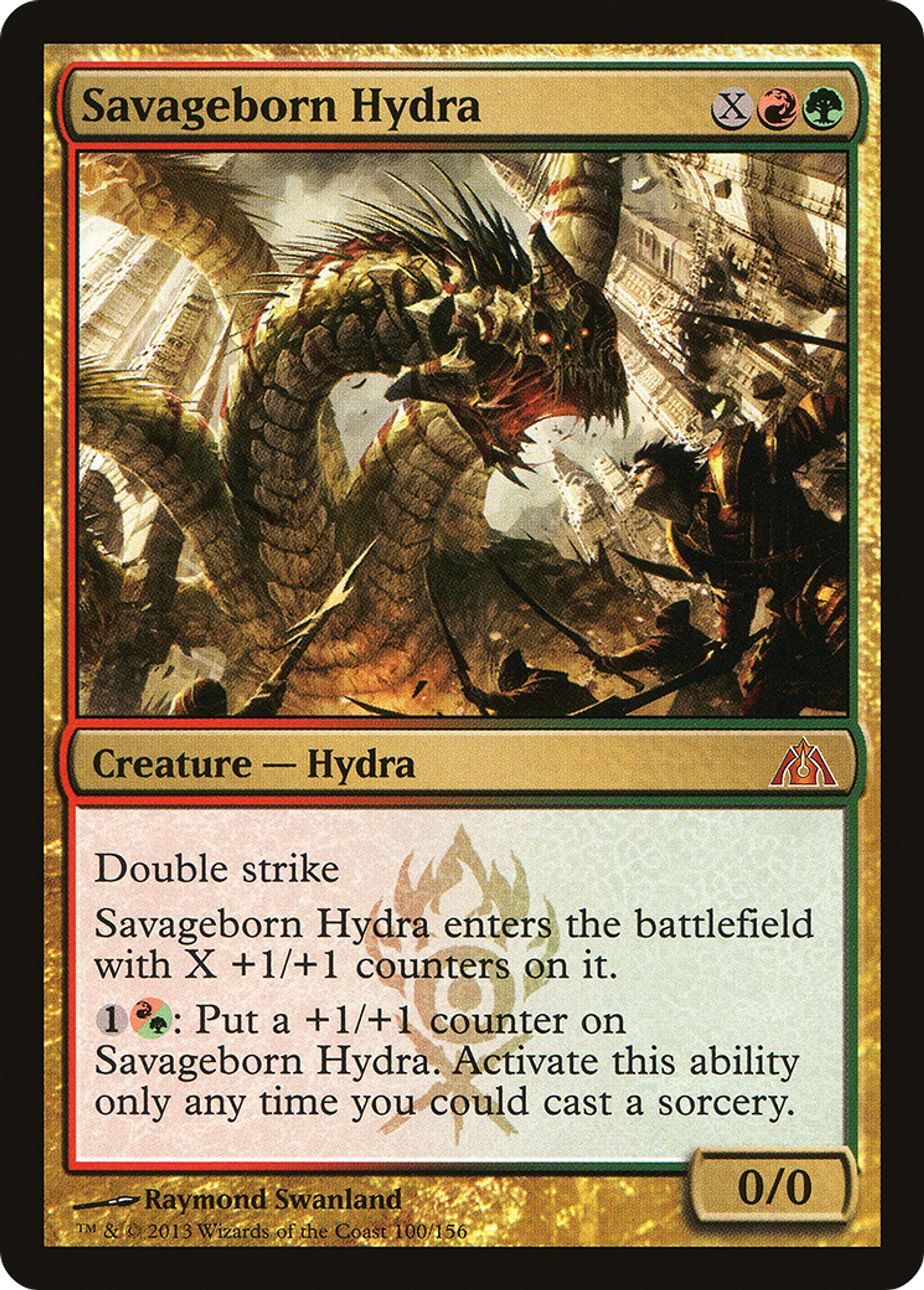 Savageborn Hydra — Dragon's Maze — Magic: The Gathering