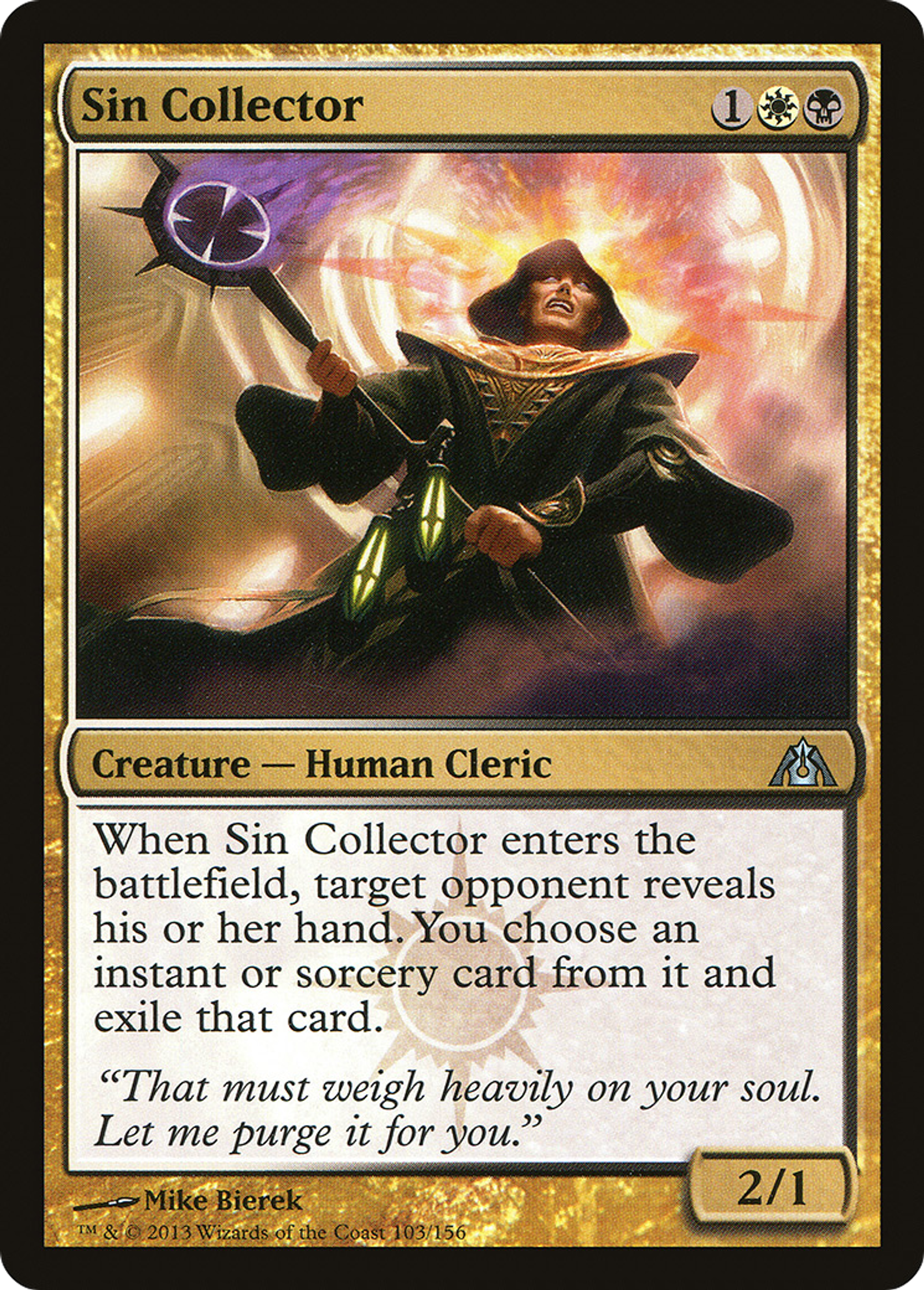 Sin Collector — Dragon's Maze — Magic: The Gathering
