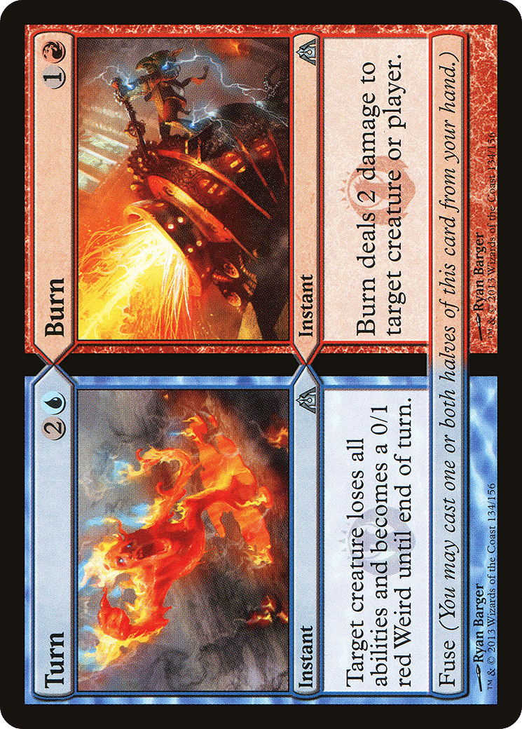 Turn // Burn — Dragon's Maze — Magic: The Gathering