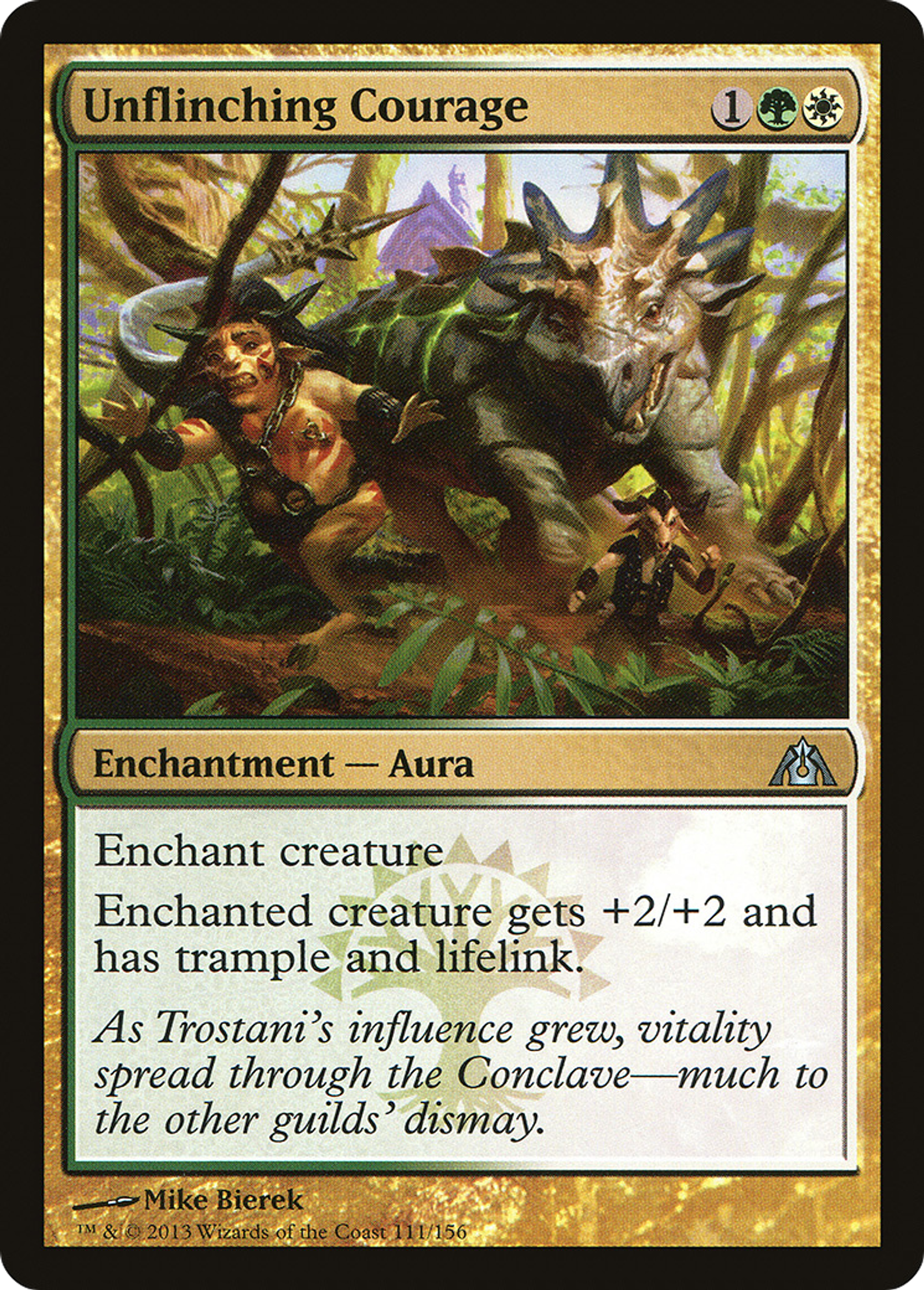 Unflinching Courage — Dragon's Maze — Magic: The Gathering