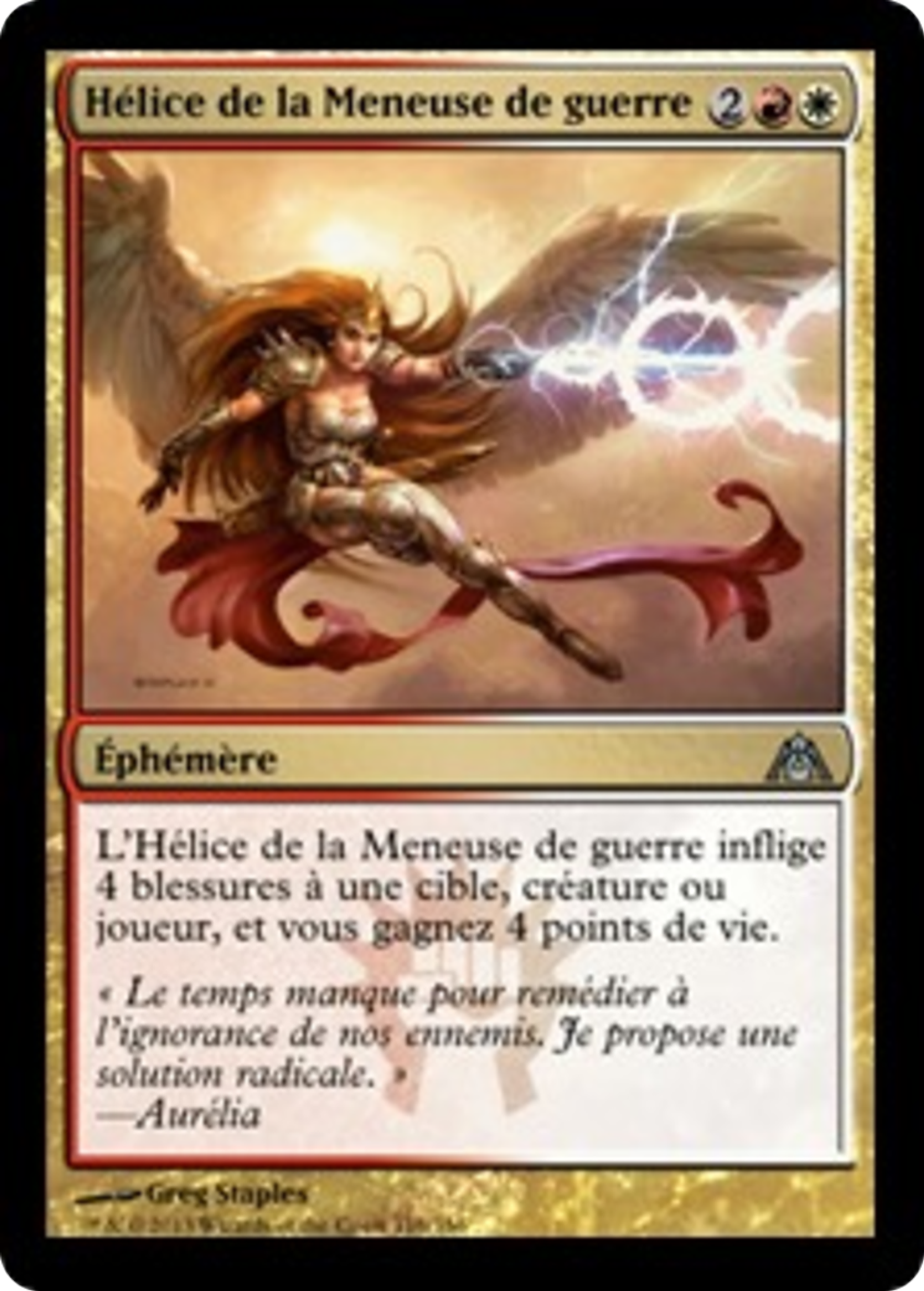 Hélice de la Meneuse de guerre — Dragon's Maze — Magic: The Gathering