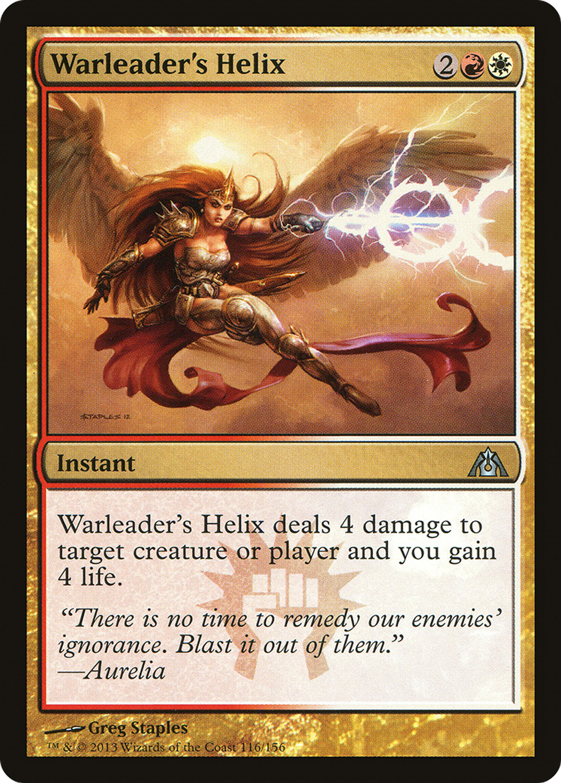 Warleader's Helix — Dragon's Maze — Magic: The Gathering