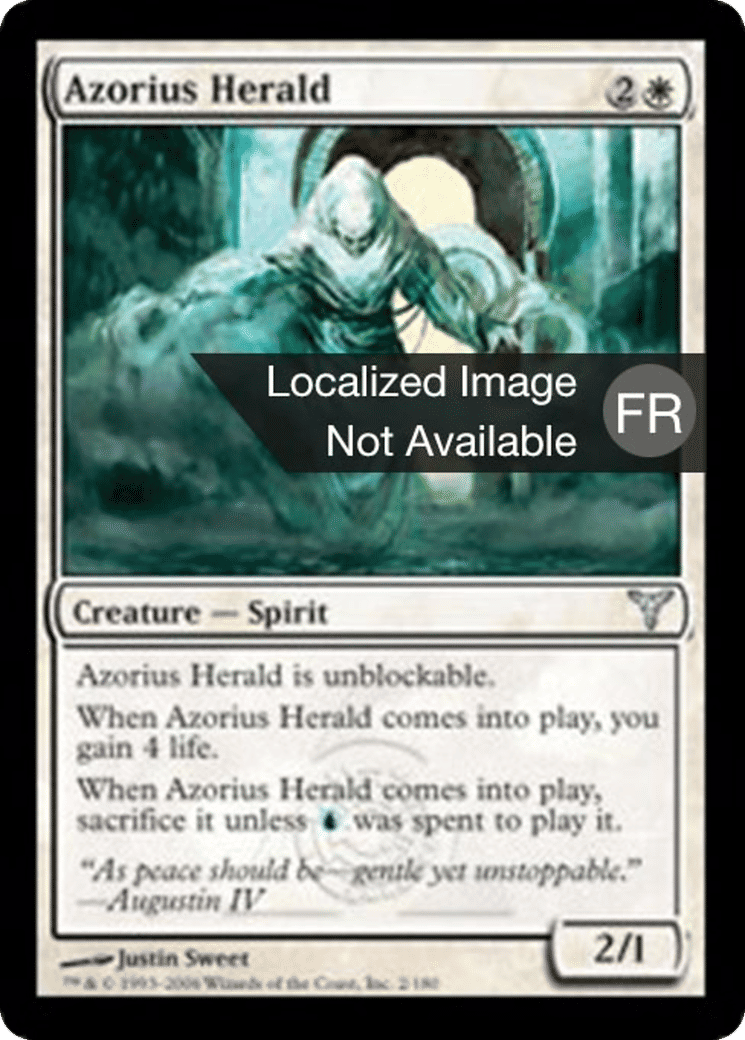 Héraut d'Azorius — Dissension — Magic: The Gathering