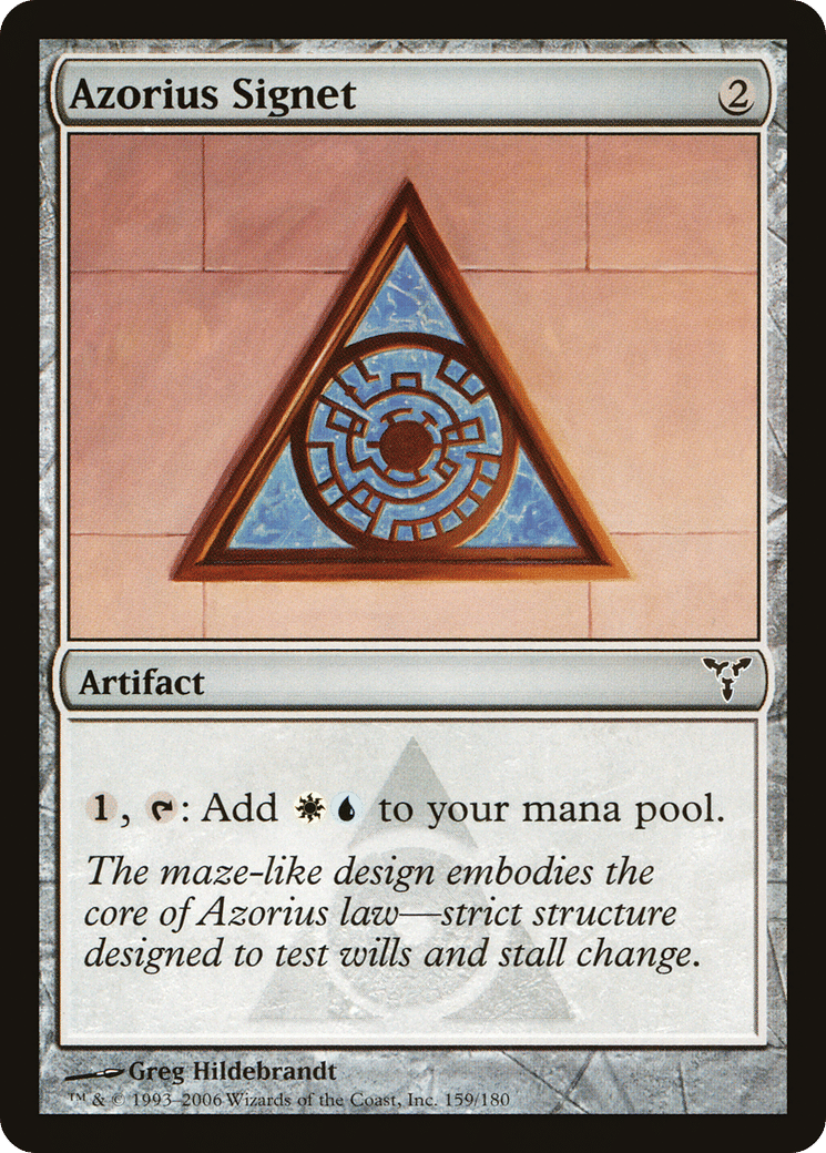 Azorius Signet — Dissension — Magic: The Gathering