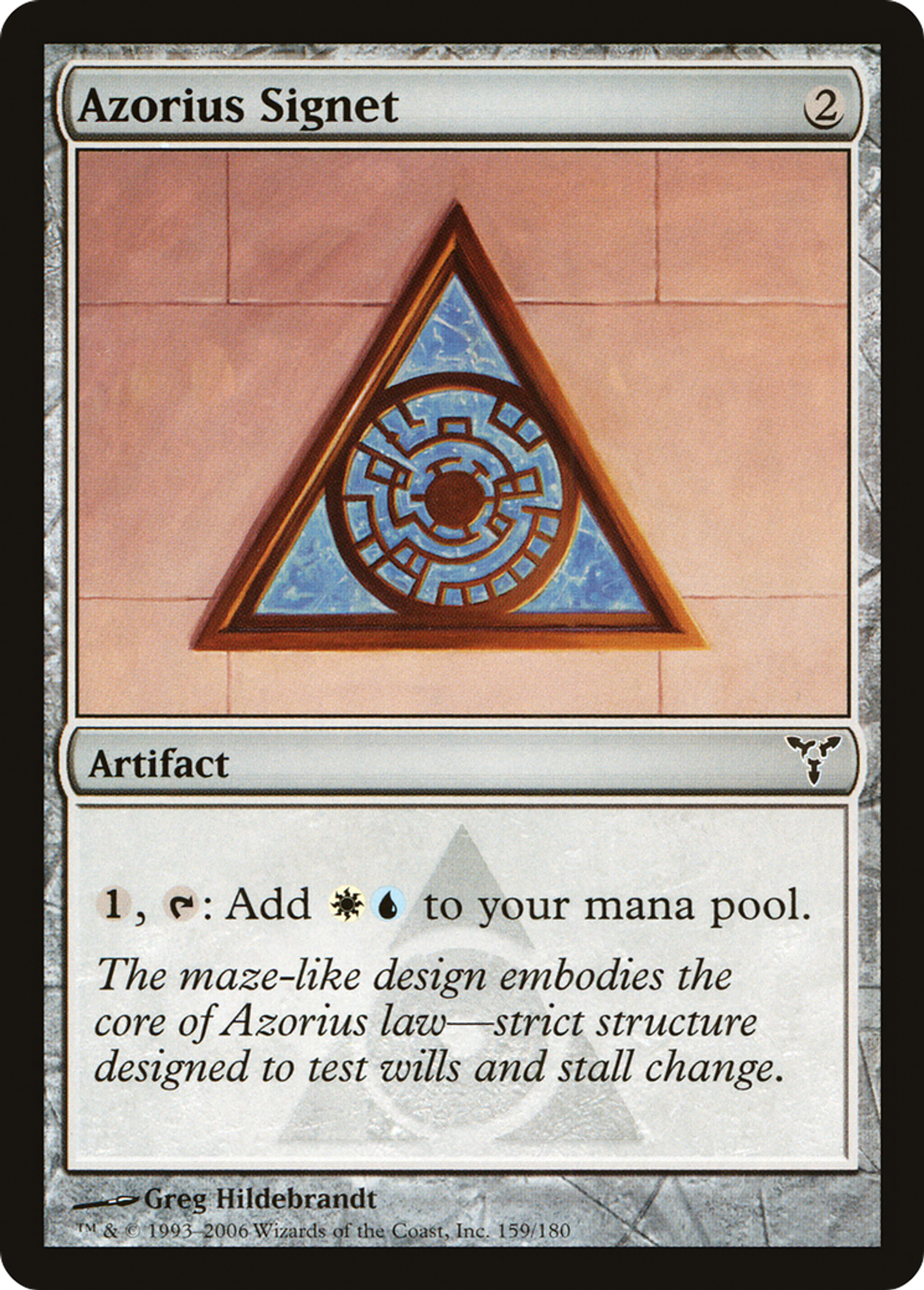 Azorius Signet — Dissension — Magic: The Gathering