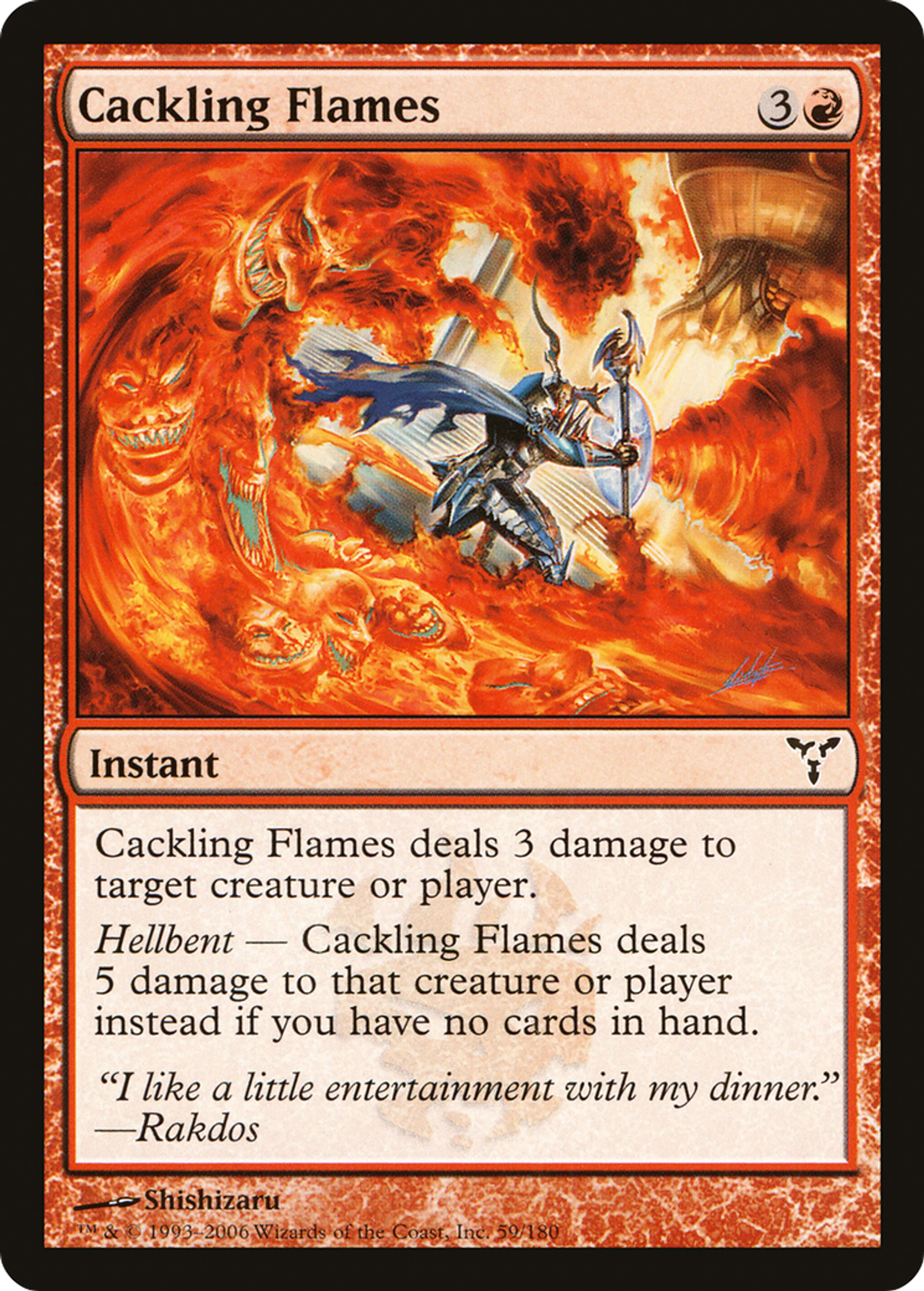 Cackling Flames — Dissension — Magic: The Gathering