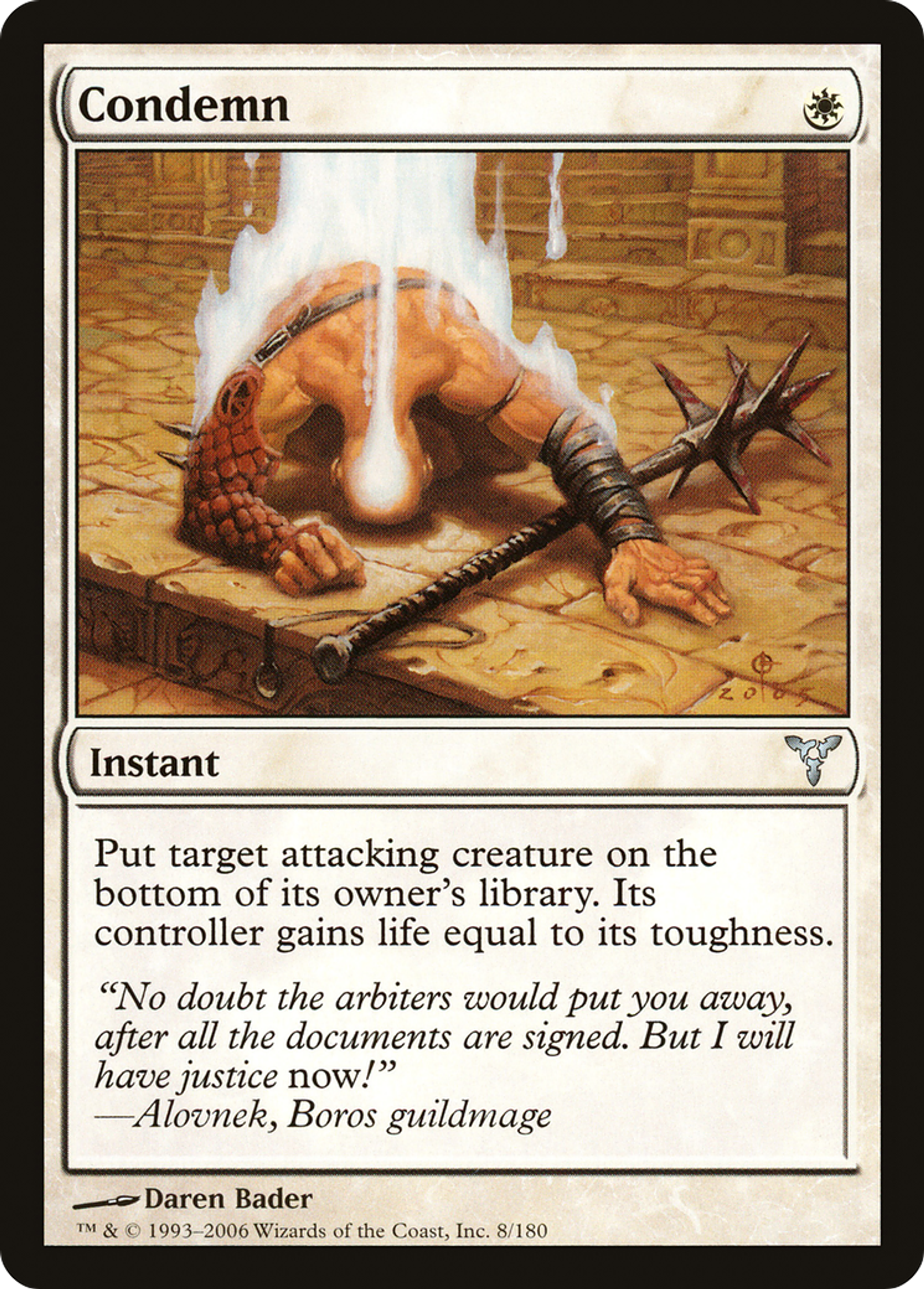 Condemn — Dissension — Magic: The Gathering