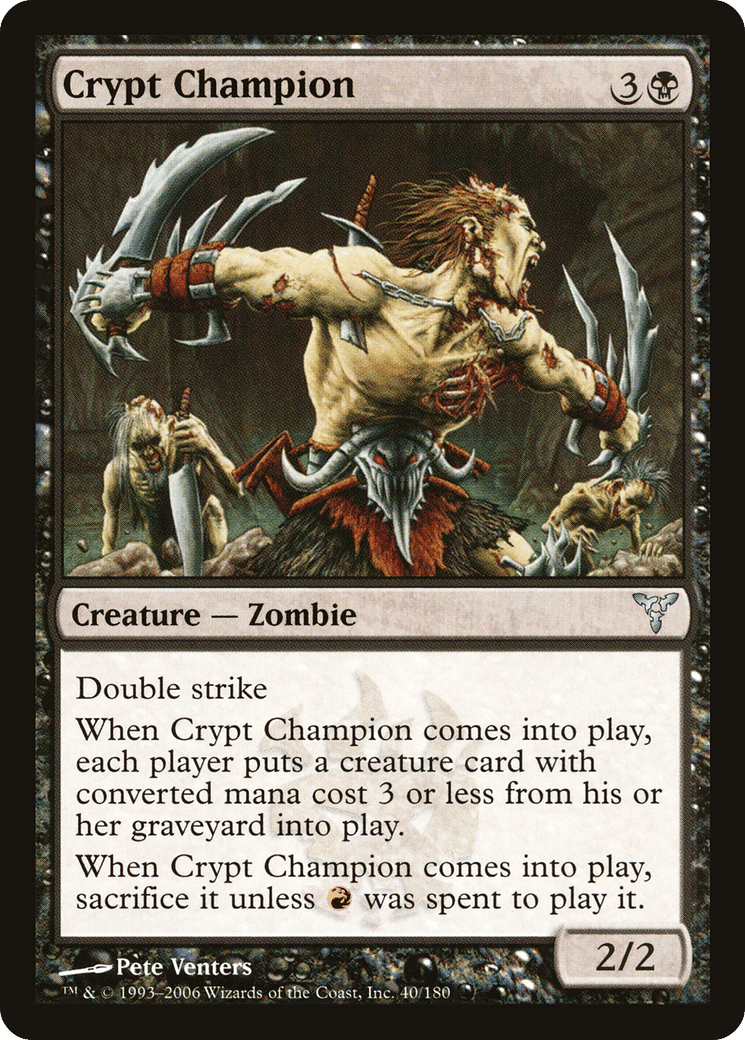Crypt Champion — Dissension — Magic: The Gathering