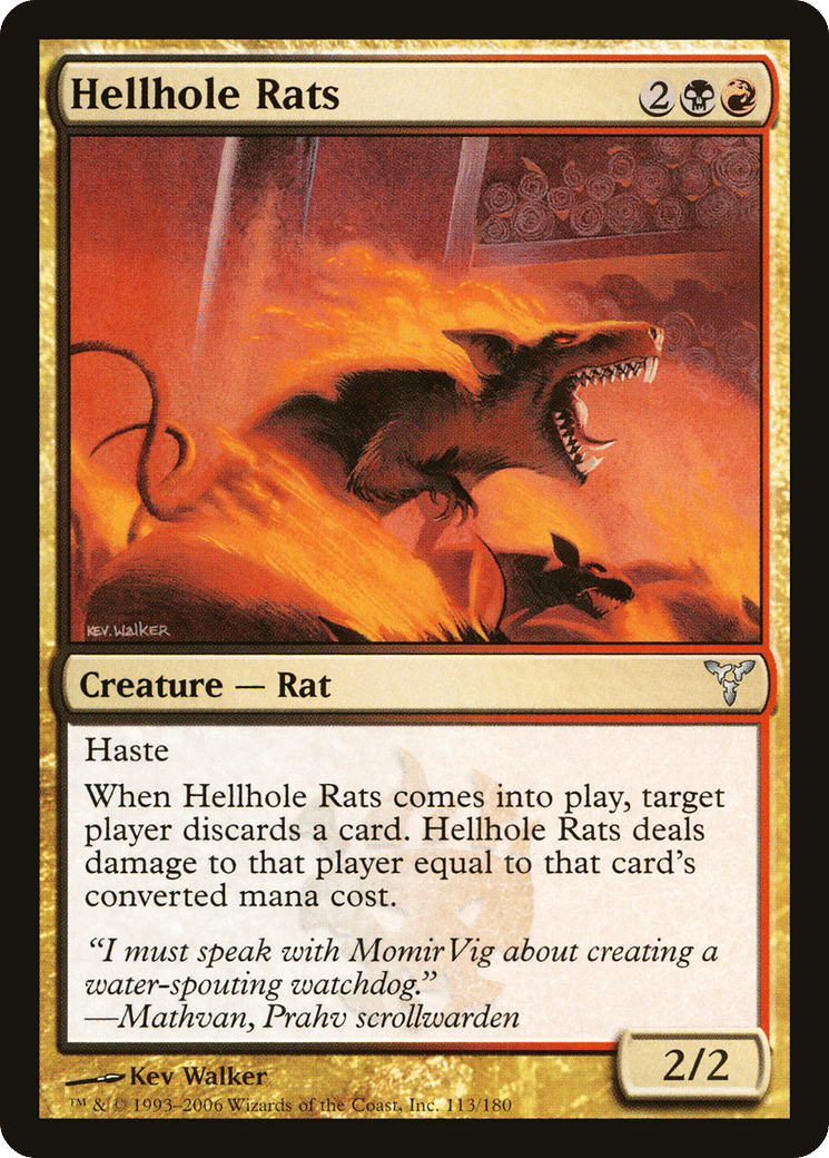 Hellhole Rats — Dissension — Magic: The Gathering