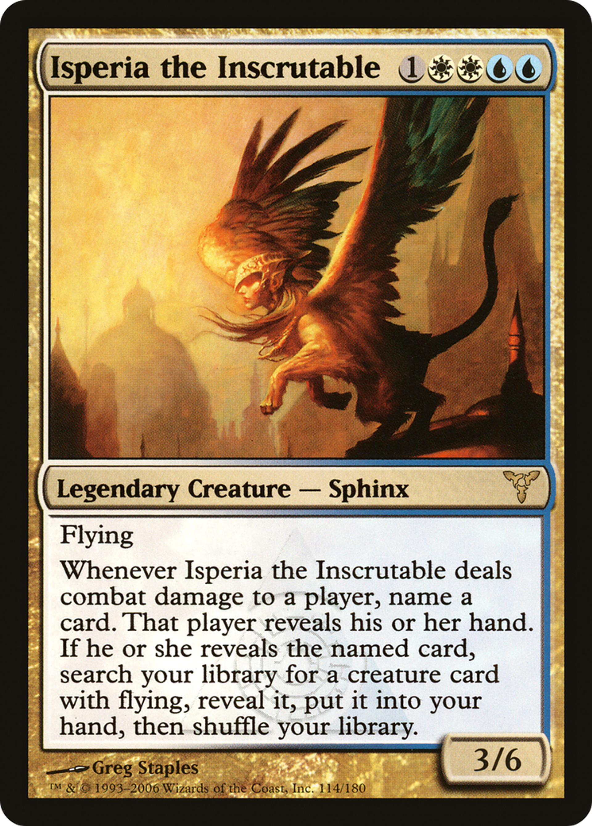 Isperia the Inscrutable — Dissension — Magic: The Gathering