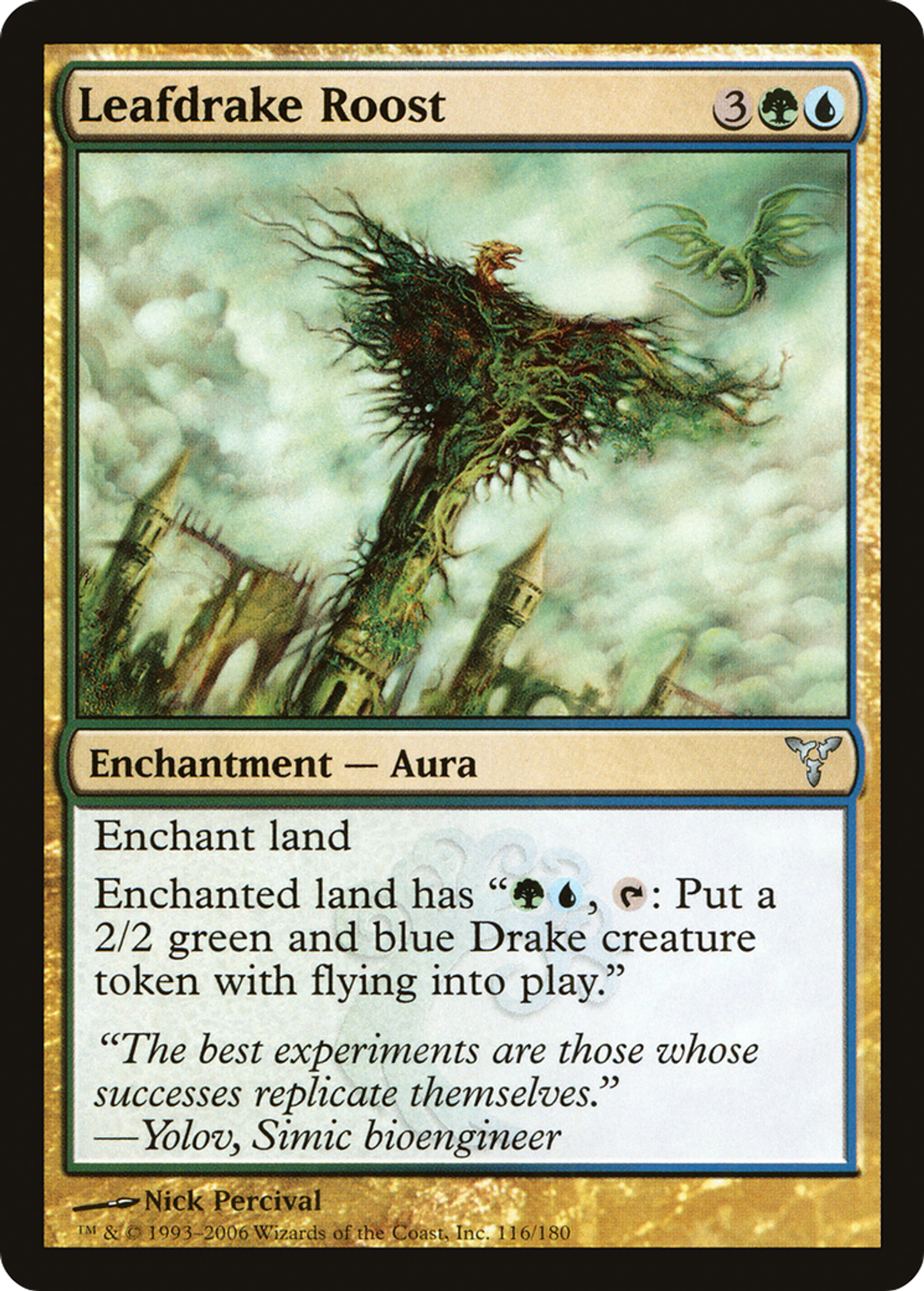 Perchoir du drakôn aux feuilles — Dissension — Magic: The Gathering