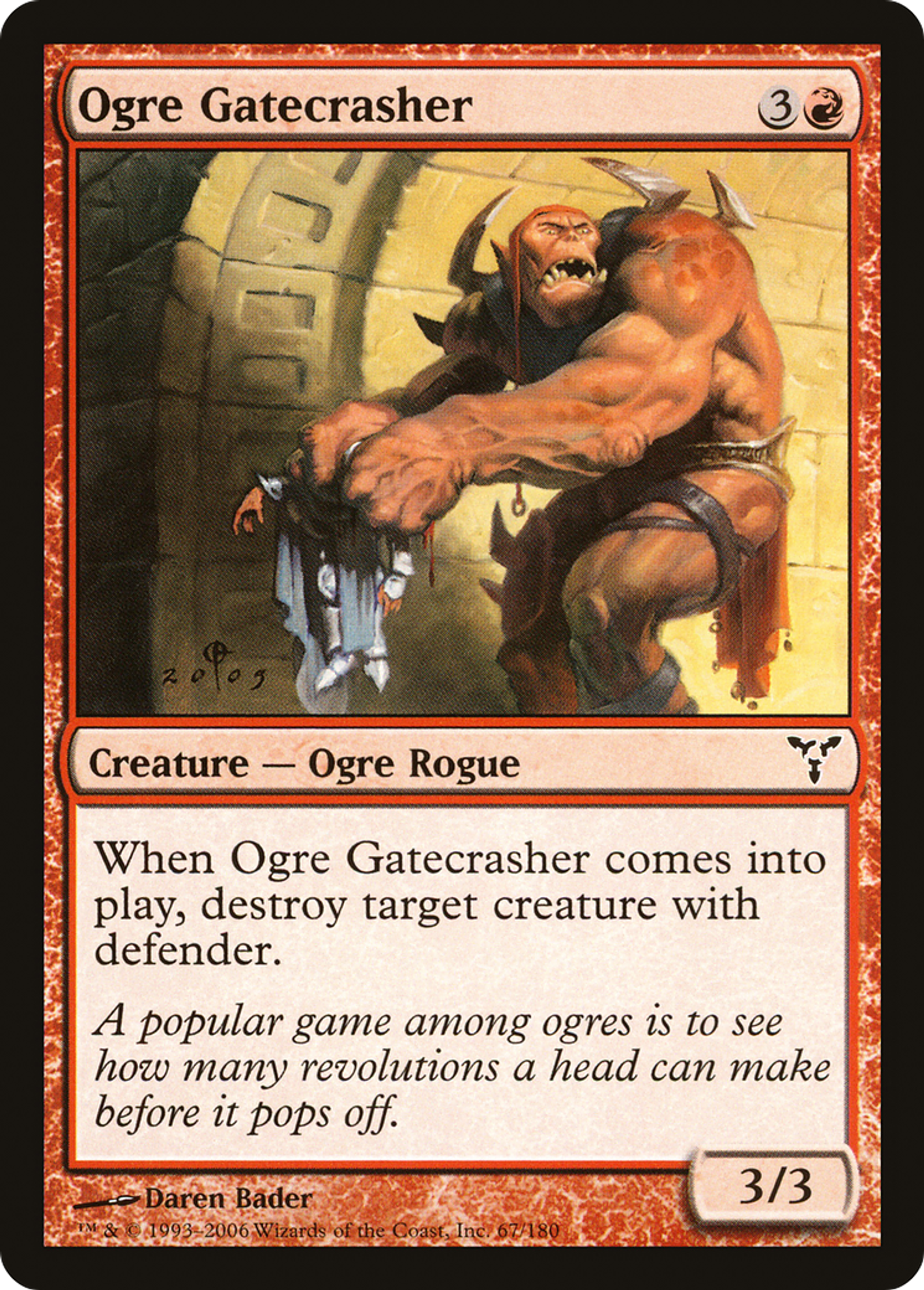 Ogre Gatecrasher — Dissension — Magic: The Gathering