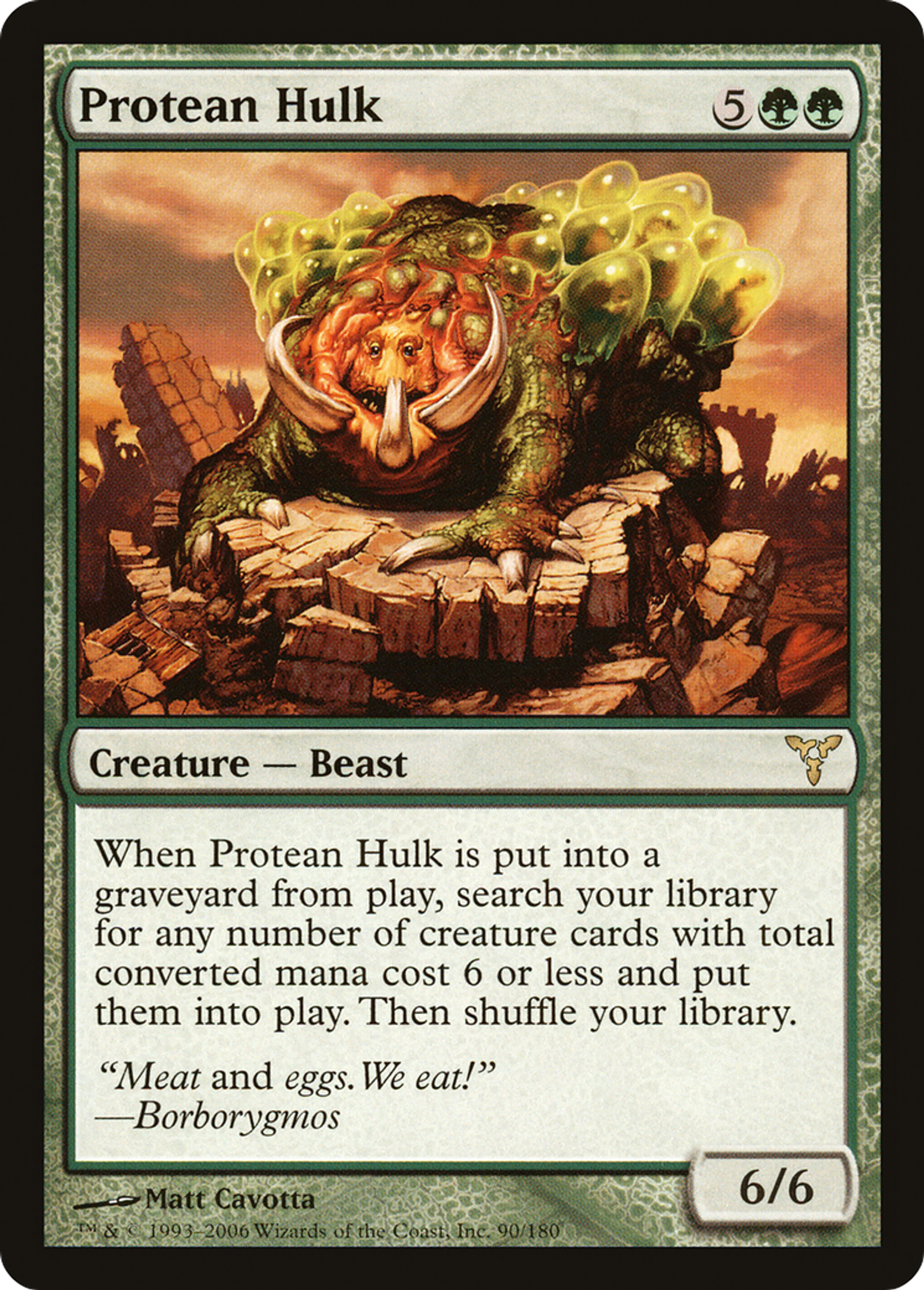 Protean Hulk — Dissension — Magic: The Gathering