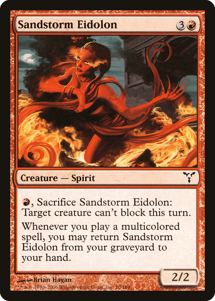 Sandstorm Eidolon — Dissension — Magic: The Gathering