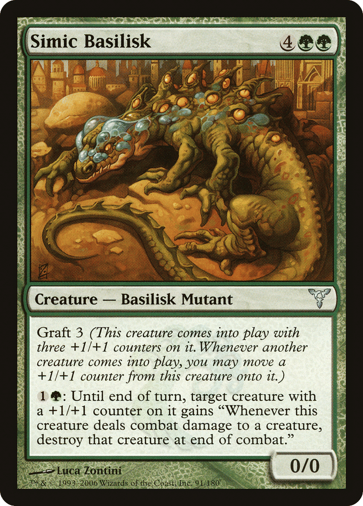 Simic Basilisk — Dissension — Magic: The Gathering