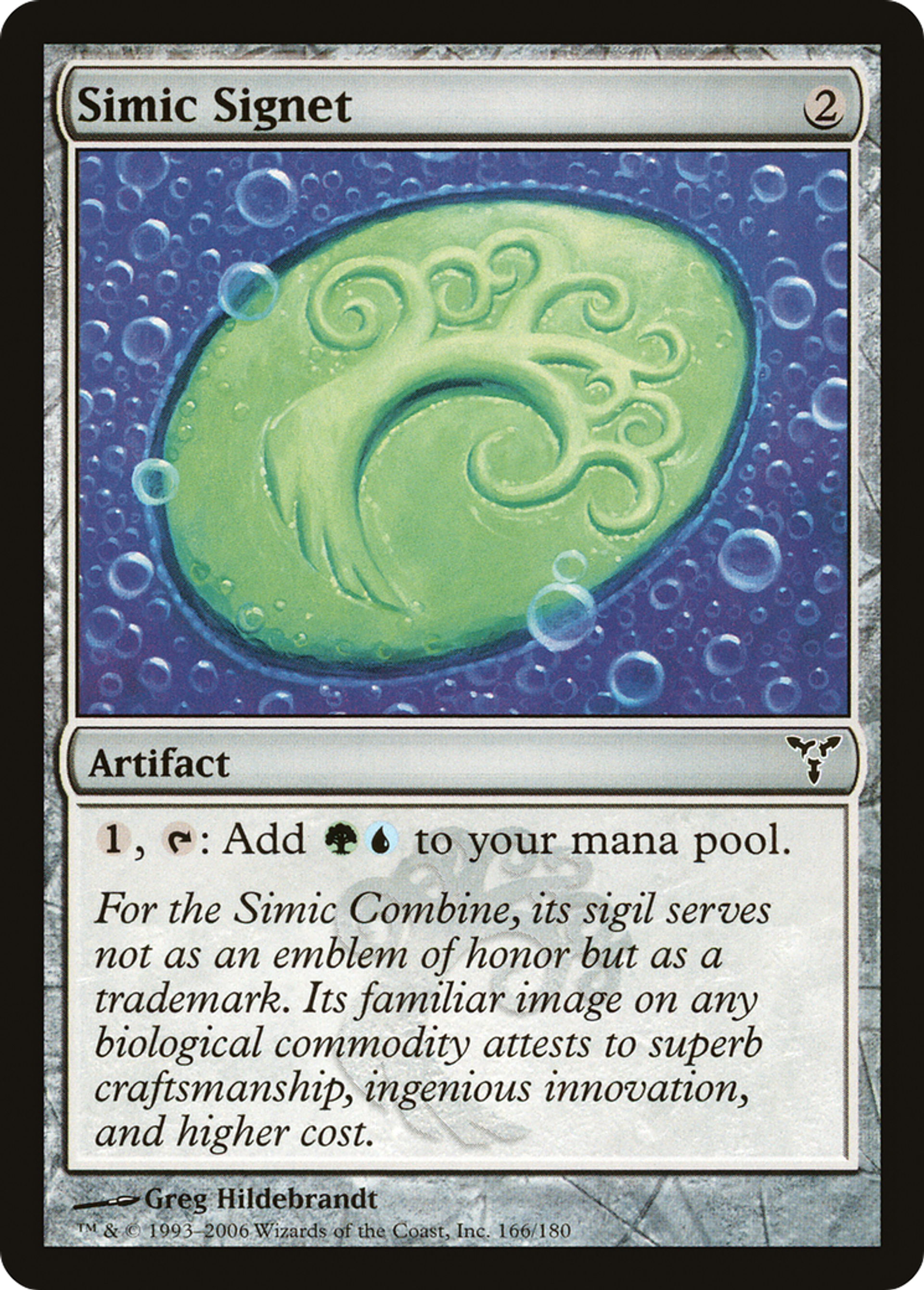 Simic Signet — Dissension — Magic: The Gathering