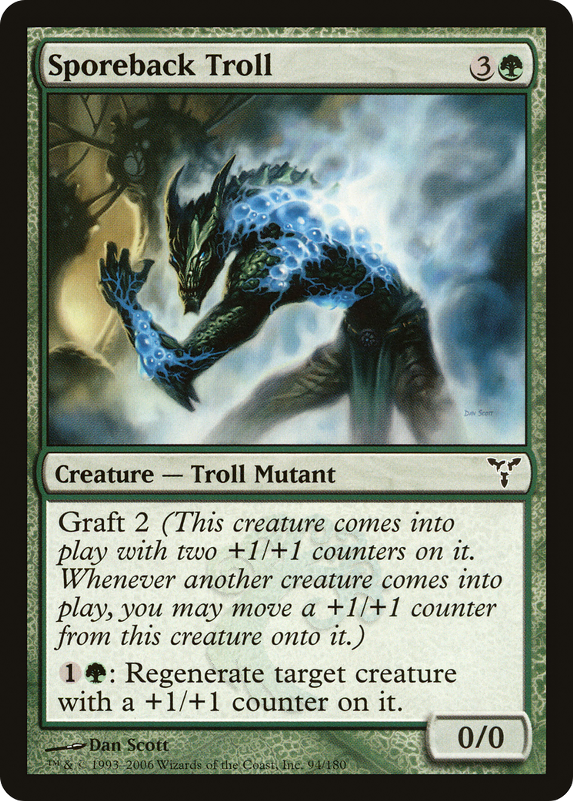 Sporeback Troll — Dissension — Magic: The Gathering