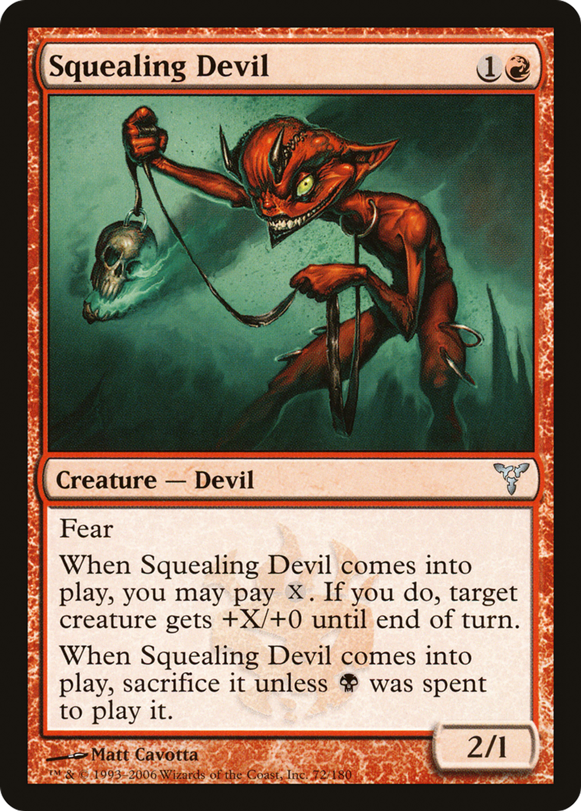 Squealing Devil — Dissension — Magic: The Gathering