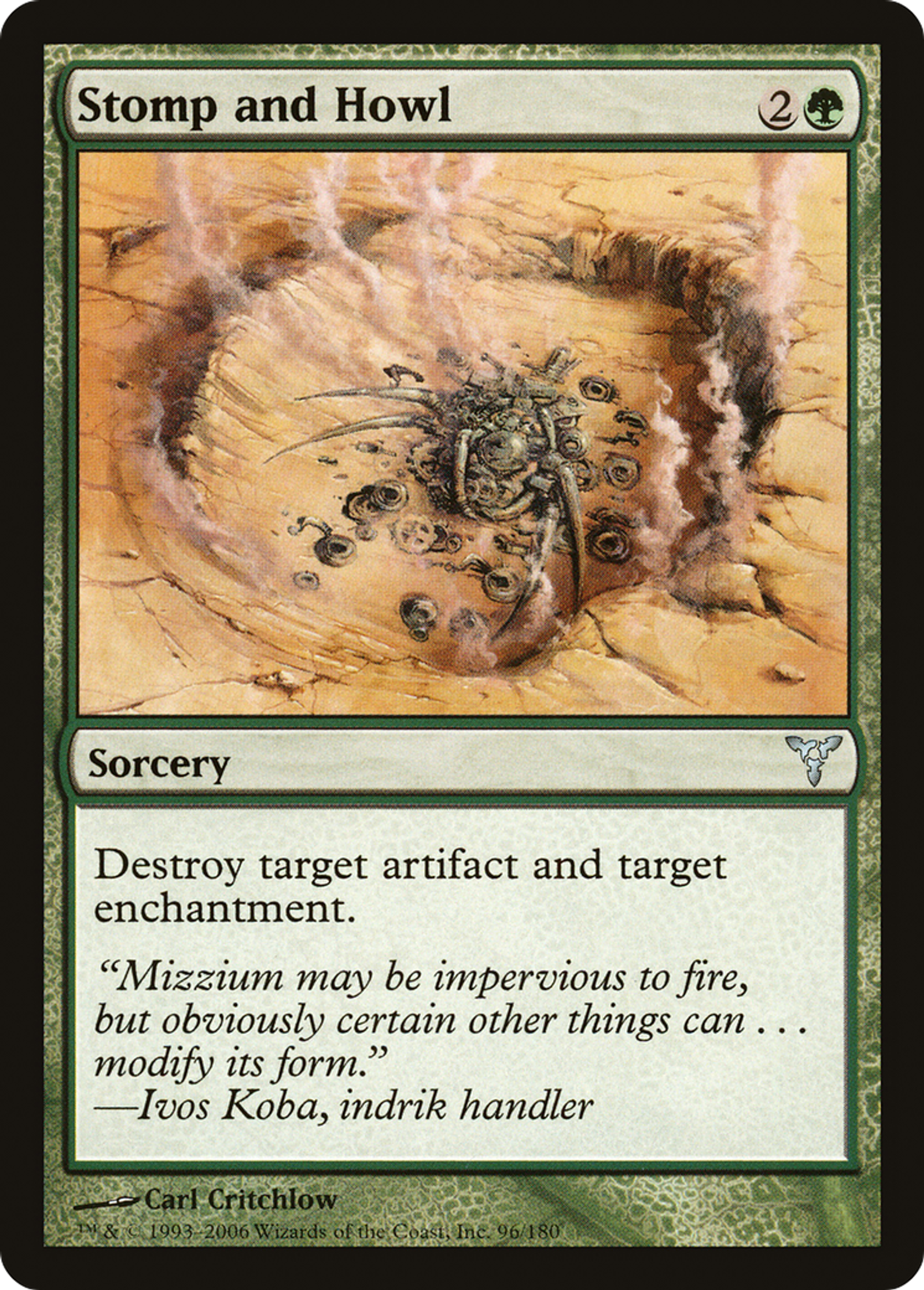 Piétine et hurle — Dissension — Magic: The Gathering