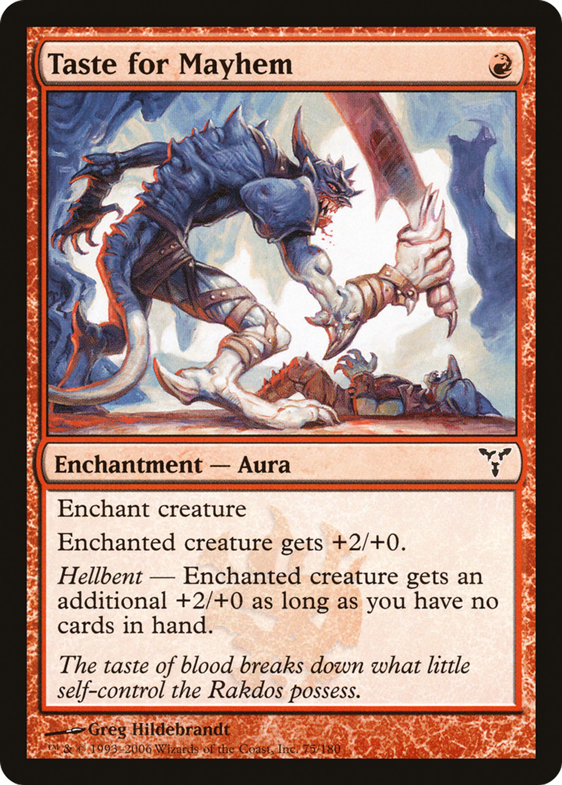 Taste for Mayhem — Dissension — Magic: The Gathering