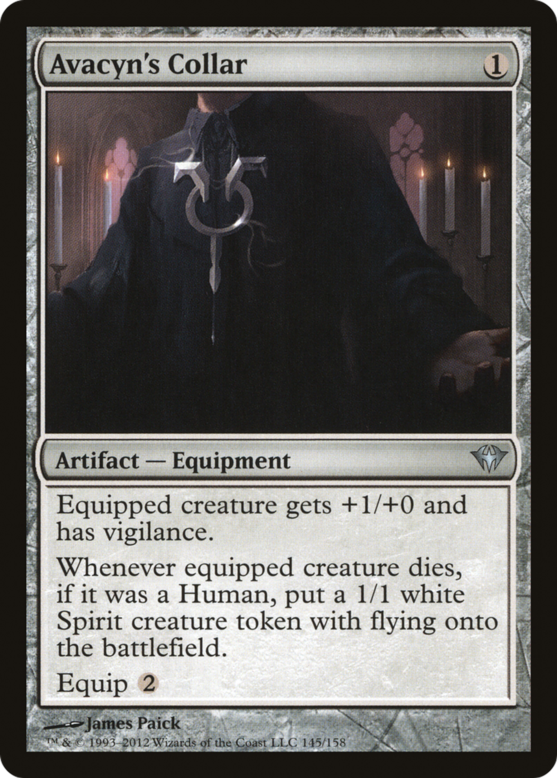 Avacyn's Collar — Dark Ascension — Magic: The Gathering